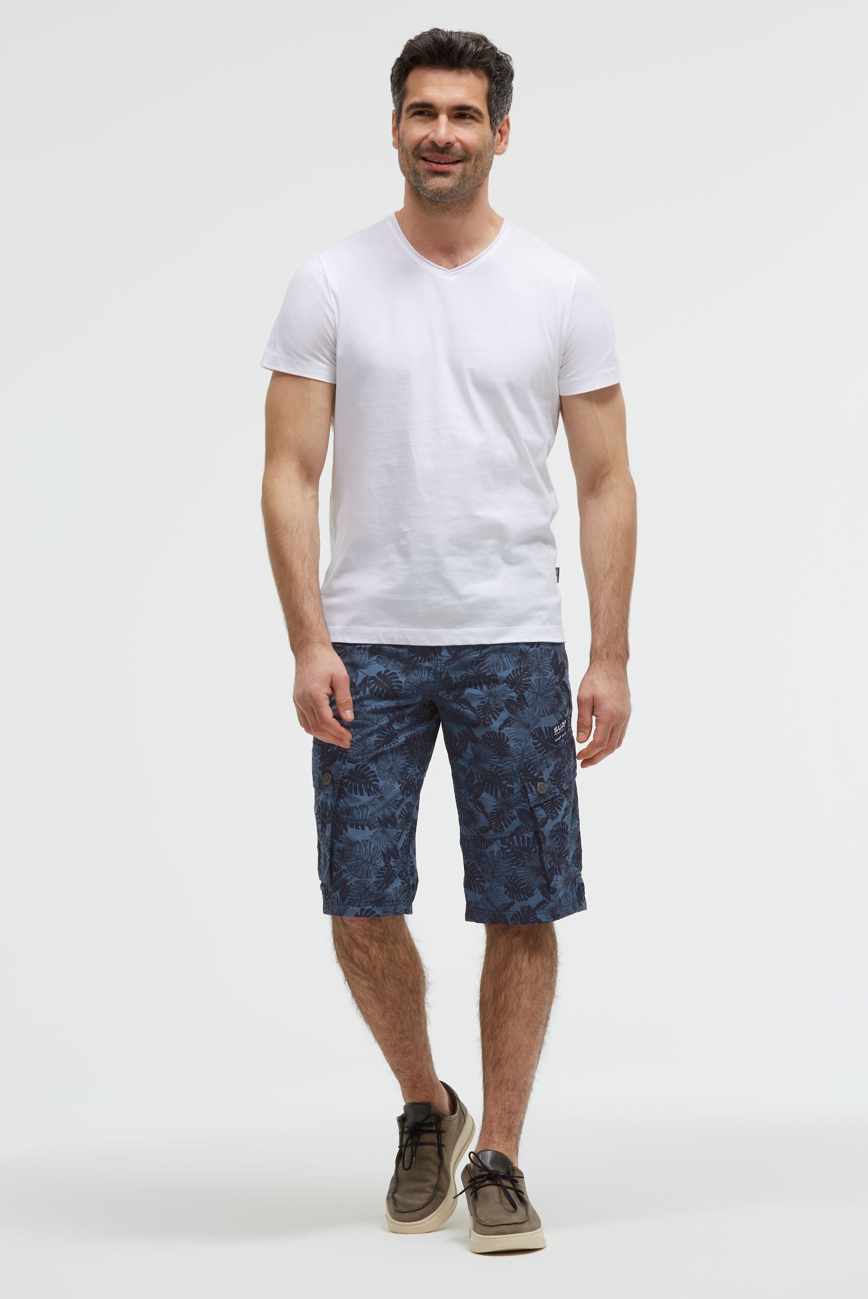 CAMP DAVID Shorts mit All Over Print