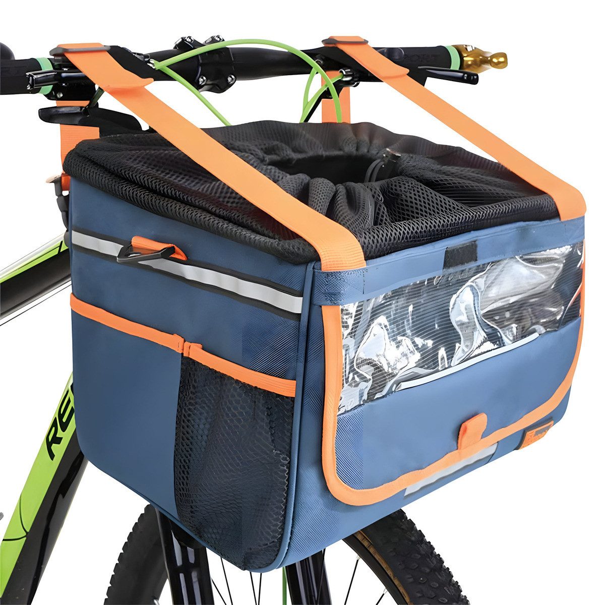 Nobby Tierfahrradkorb Fahrradtasche Devant blau