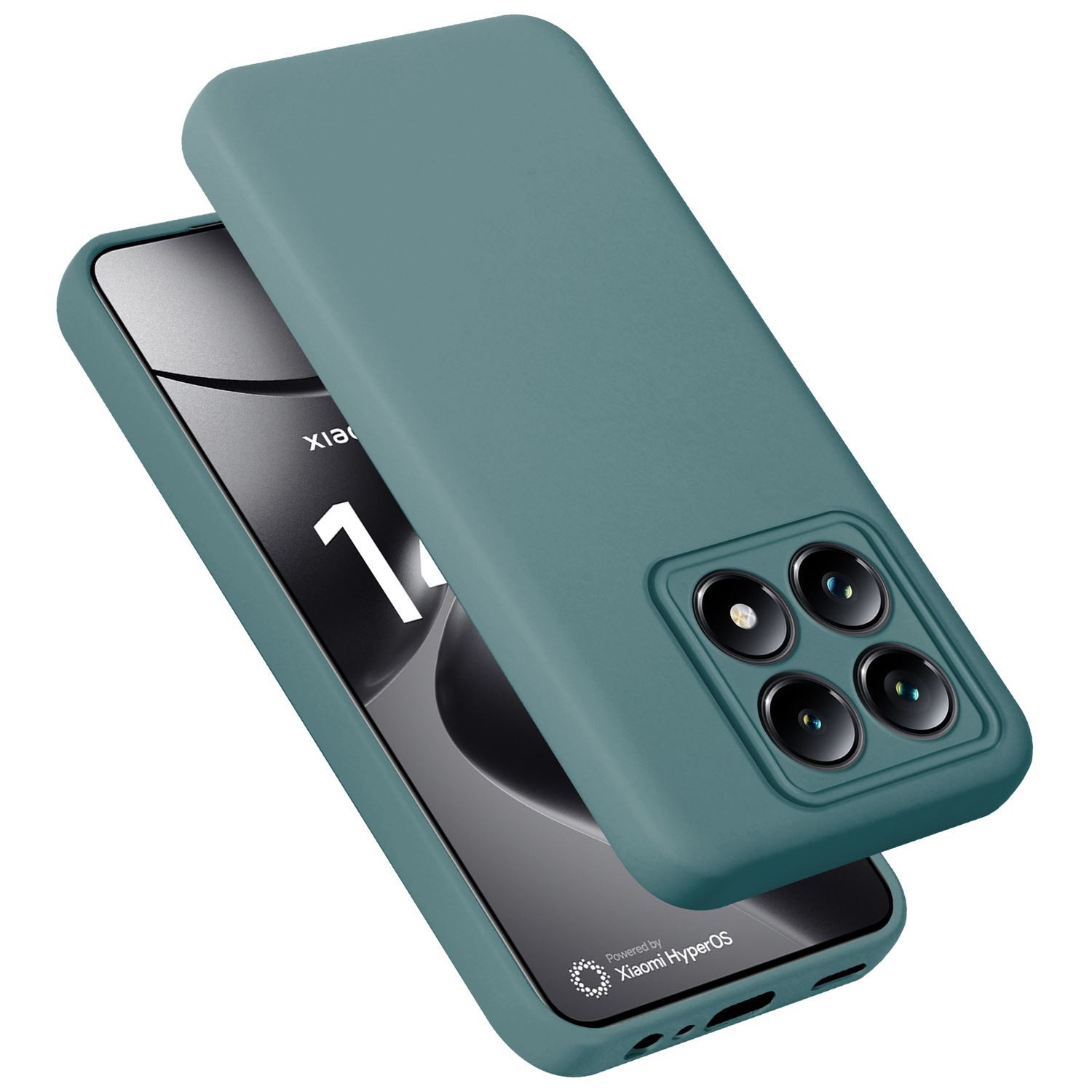 Cadorabo Handyhülle für Xiaomi 14T Pro Hülle Xiaomi 14T Pro, Flexible Hülle TPU Silikon Schutzhülle Back Cover Case