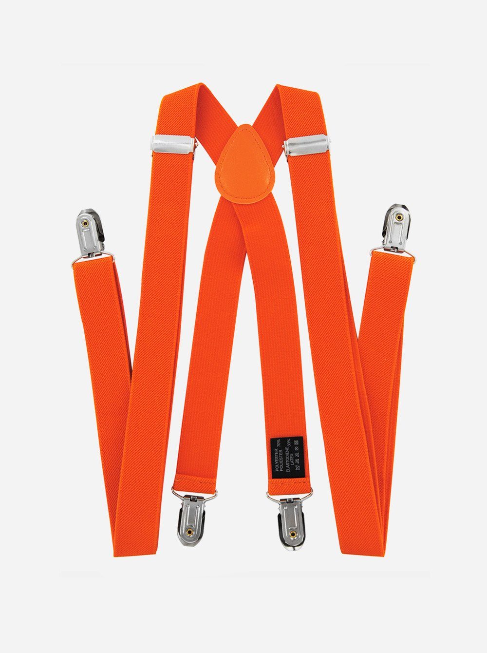 axy Hosenträger Herren Hosenträger mit Fliege Set (2-St., 2er Set) 4 Stabile Clips X-Form 2,5cm Breit verstellbar und elastisch – Bild 3 von 5