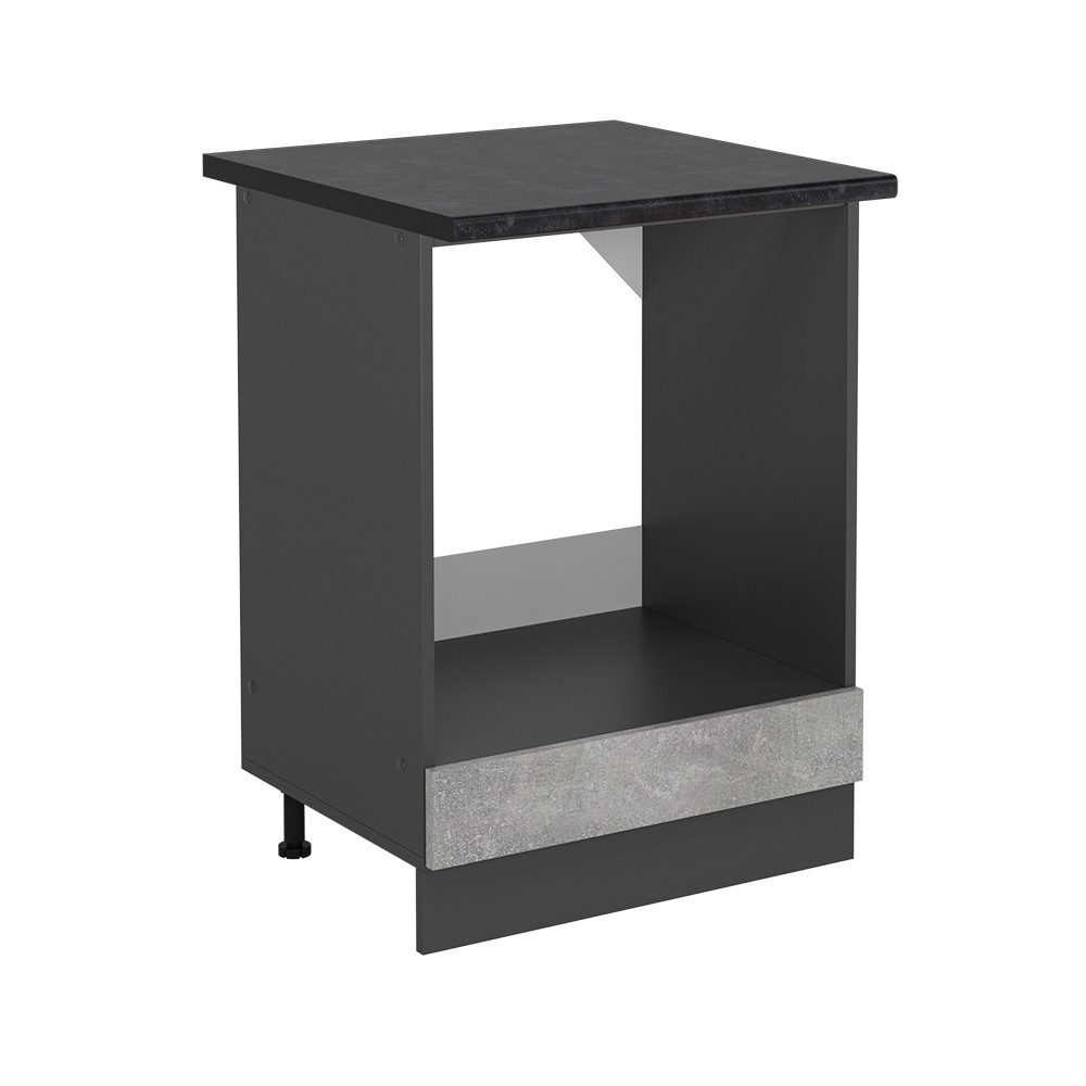 Vicco Herdumbauschrank R-Line, Beton/Anthrazit, 60 cm, günstig online kaufen