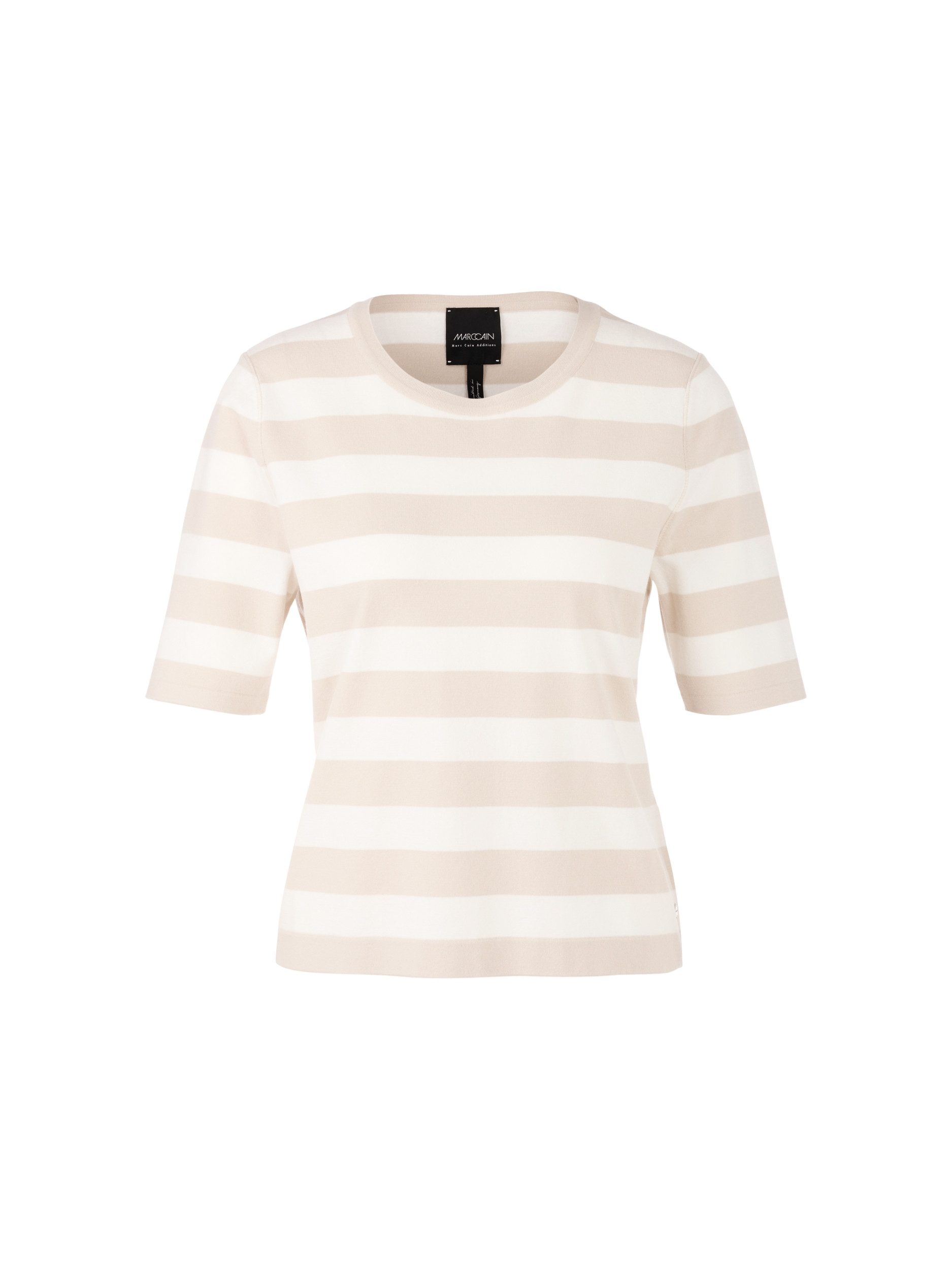 Marc Cain Strickpullover Gestreifter Sweater - Slim Fit