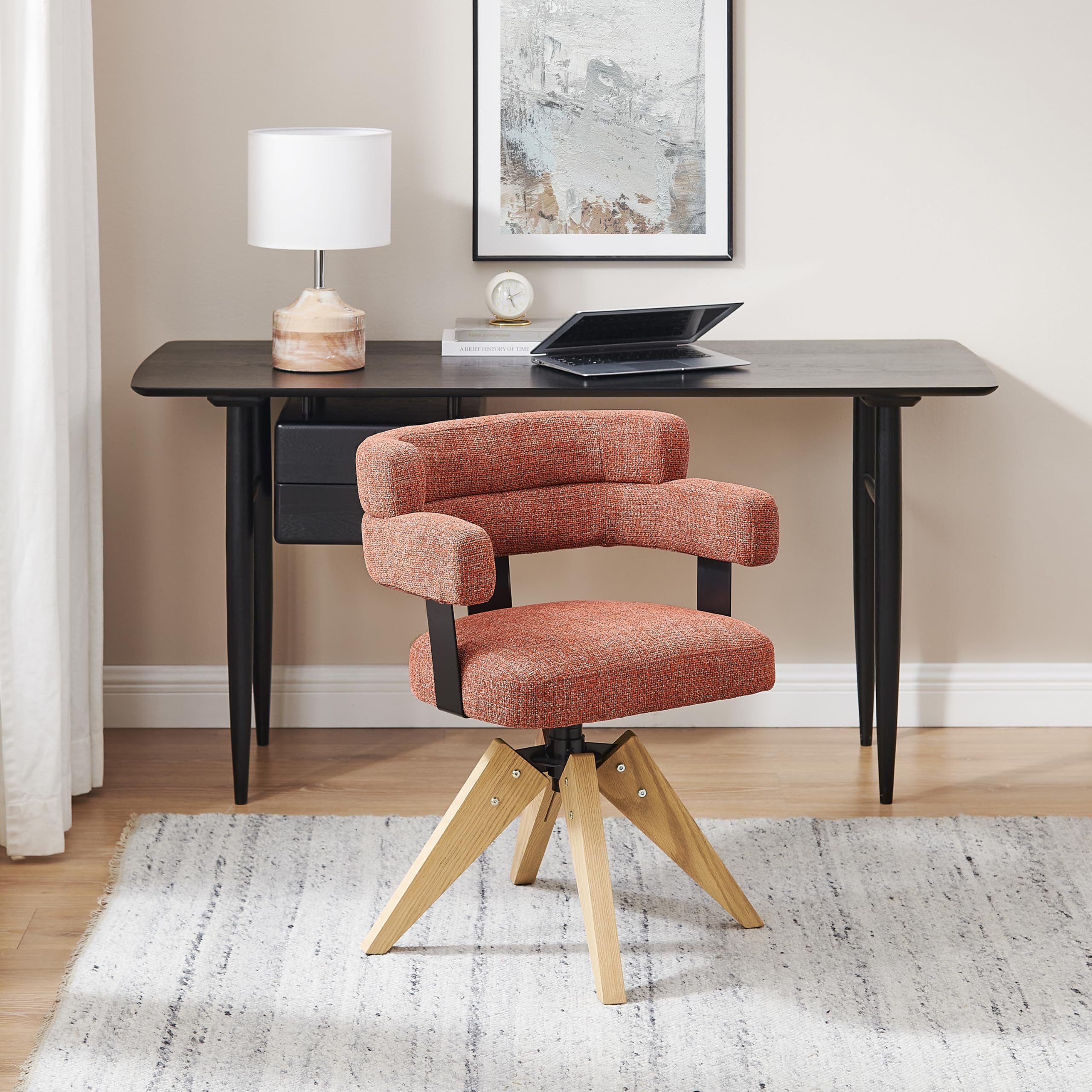 Art Leon Esszimmerstuhl DC027 (Esszimmerstühle Drehbar Baumwollleinen Stuhl günstig online kaufen