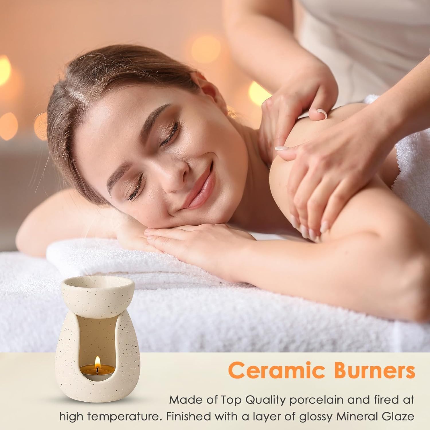 FELIXLEO Duftkerze Wachsschmelzbrenner Duftlampe für ätherische günstig online kaufen