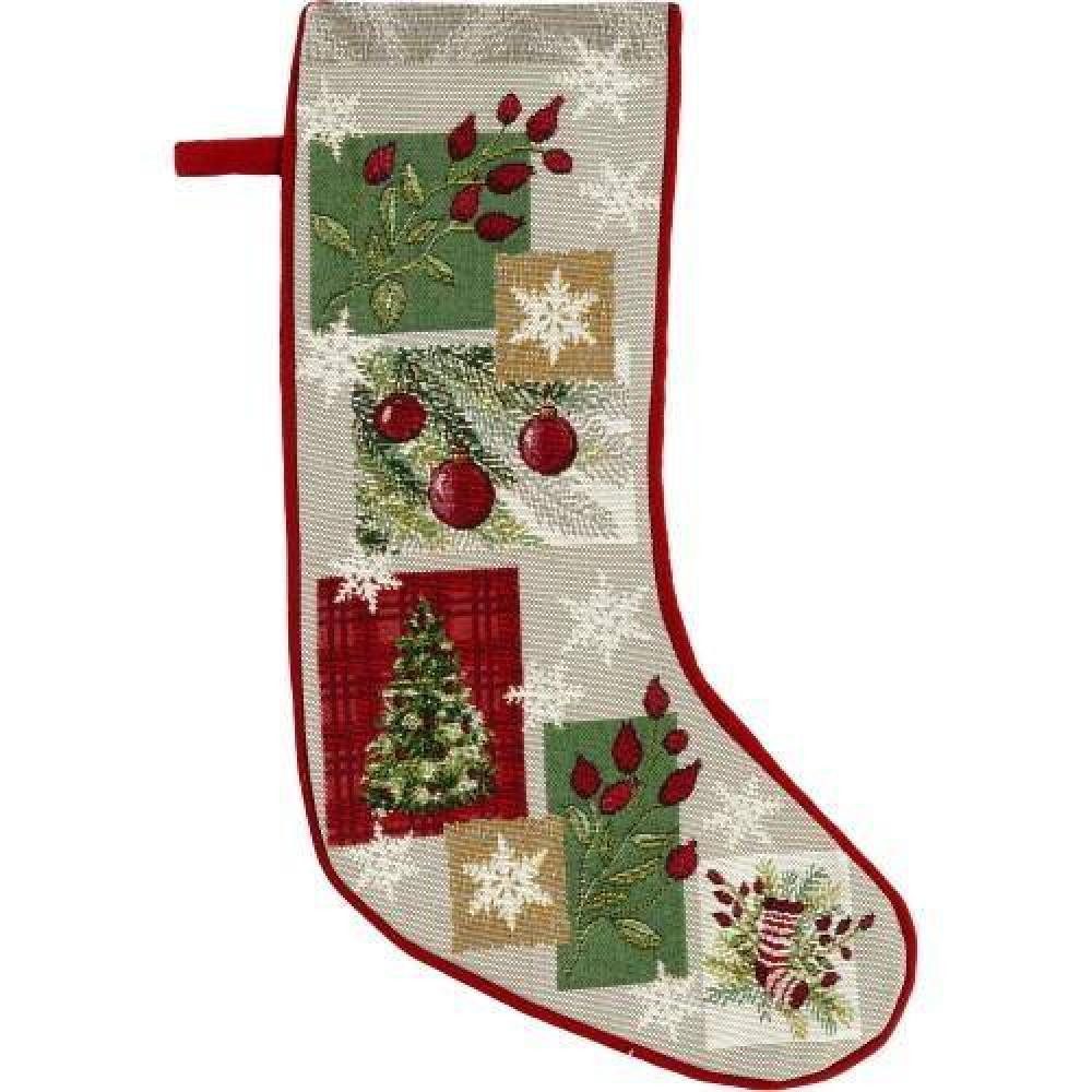 sander table + home Tischläufer Stiefel Candy Patch Rot/Grün 21 x 48 cm