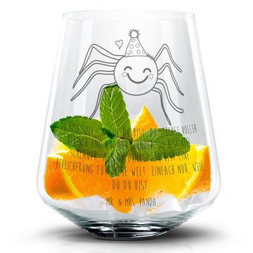 Mr. & Mrs. Panda Cocktailglas Spinne Agathe Party - Transparent - Geschenk, Motivation, Wunder, Coc, Premium Glas, Personalisierbar