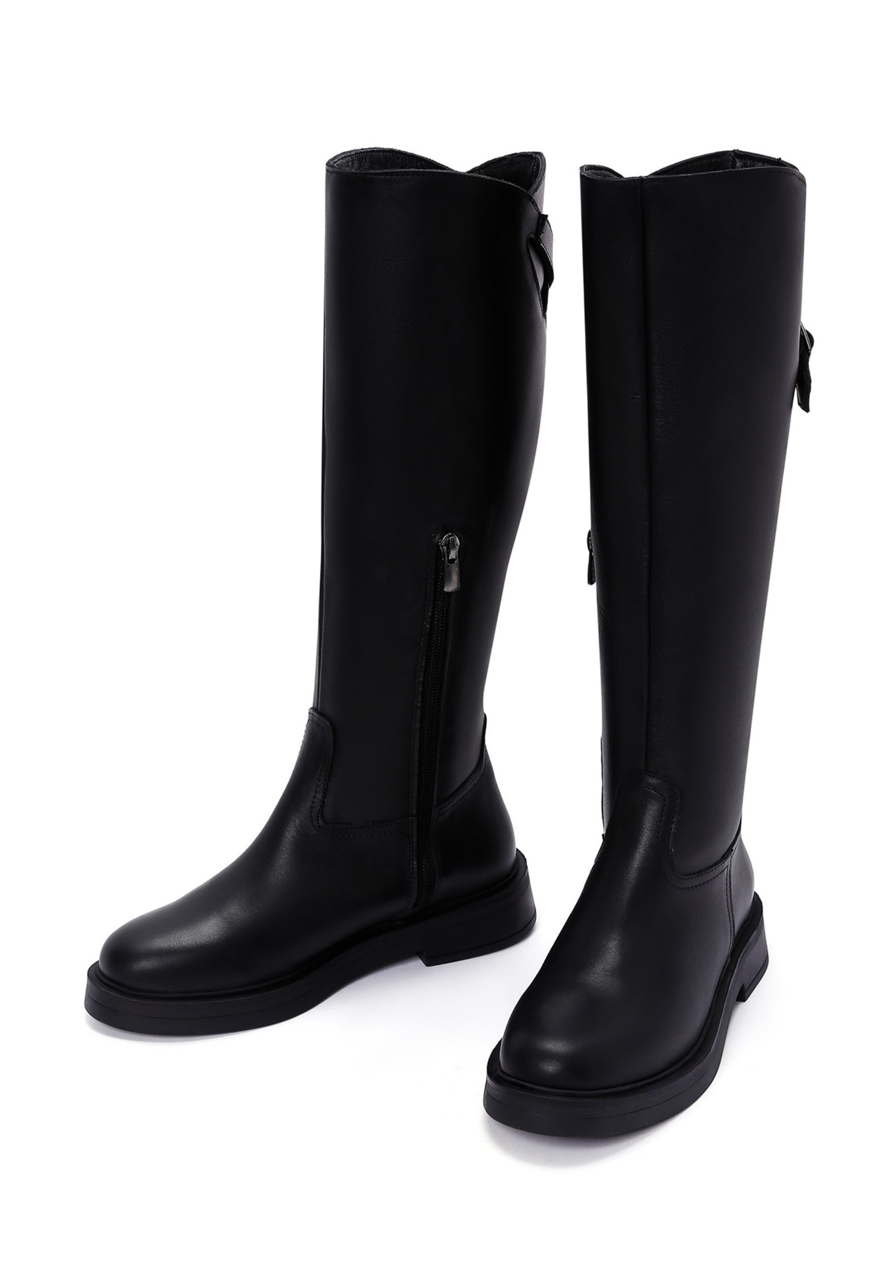 Derimod Stiefel aus Leder Bootsschuh Reißverschluss, Textilfutter, Thermosohle, Absatz 2 cm
