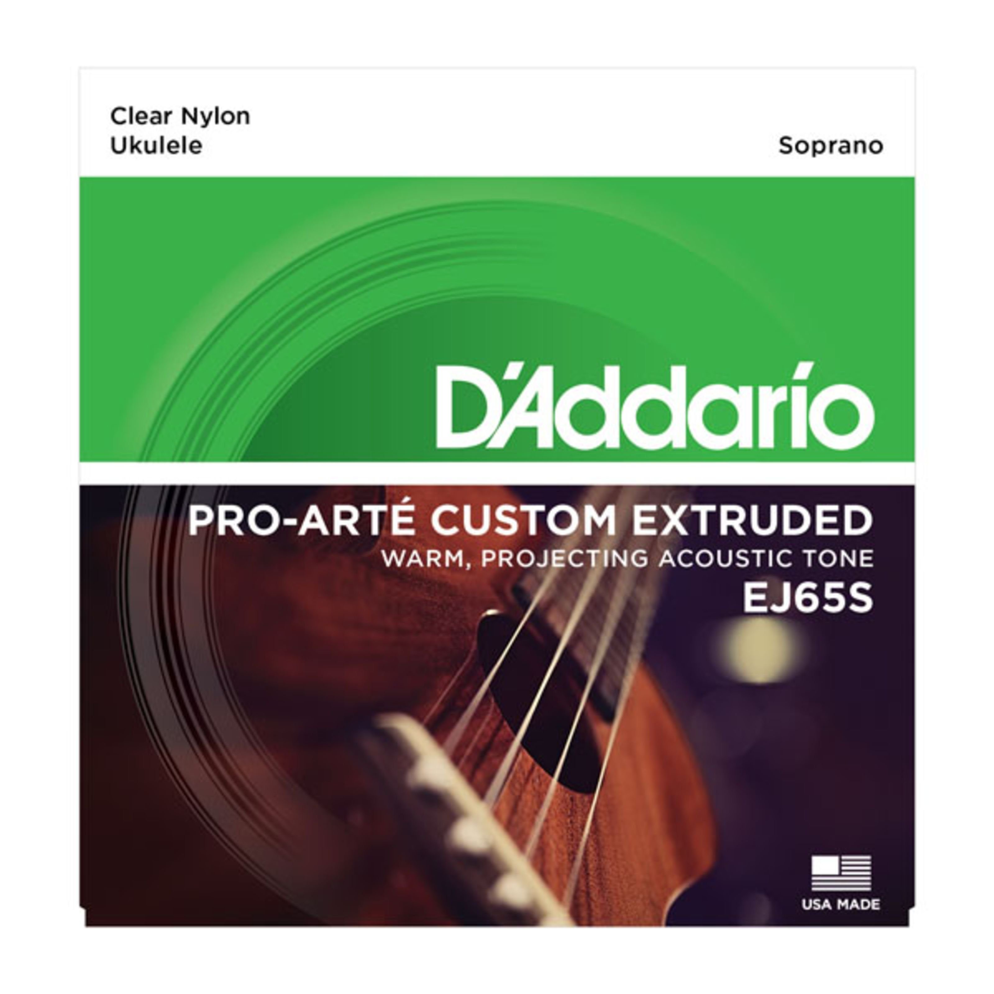 Daddario Saiten, Ukulele Saiten EJ65S Sopran Nylon 24-32-34-28 - Saiten