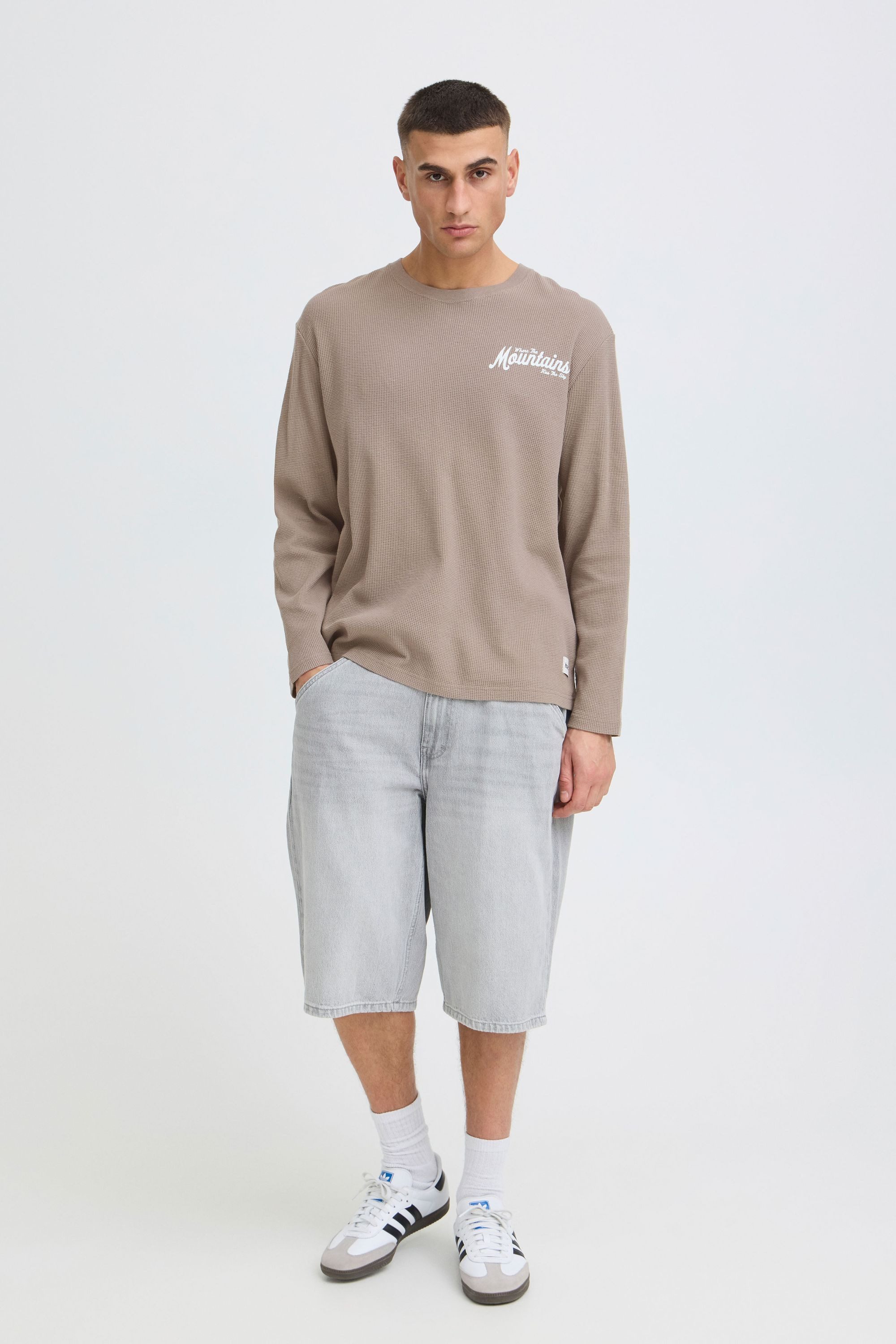 !Solid Langarmshirt SDUrton Longsleeve mit Waffel Struktur - Loose Fit