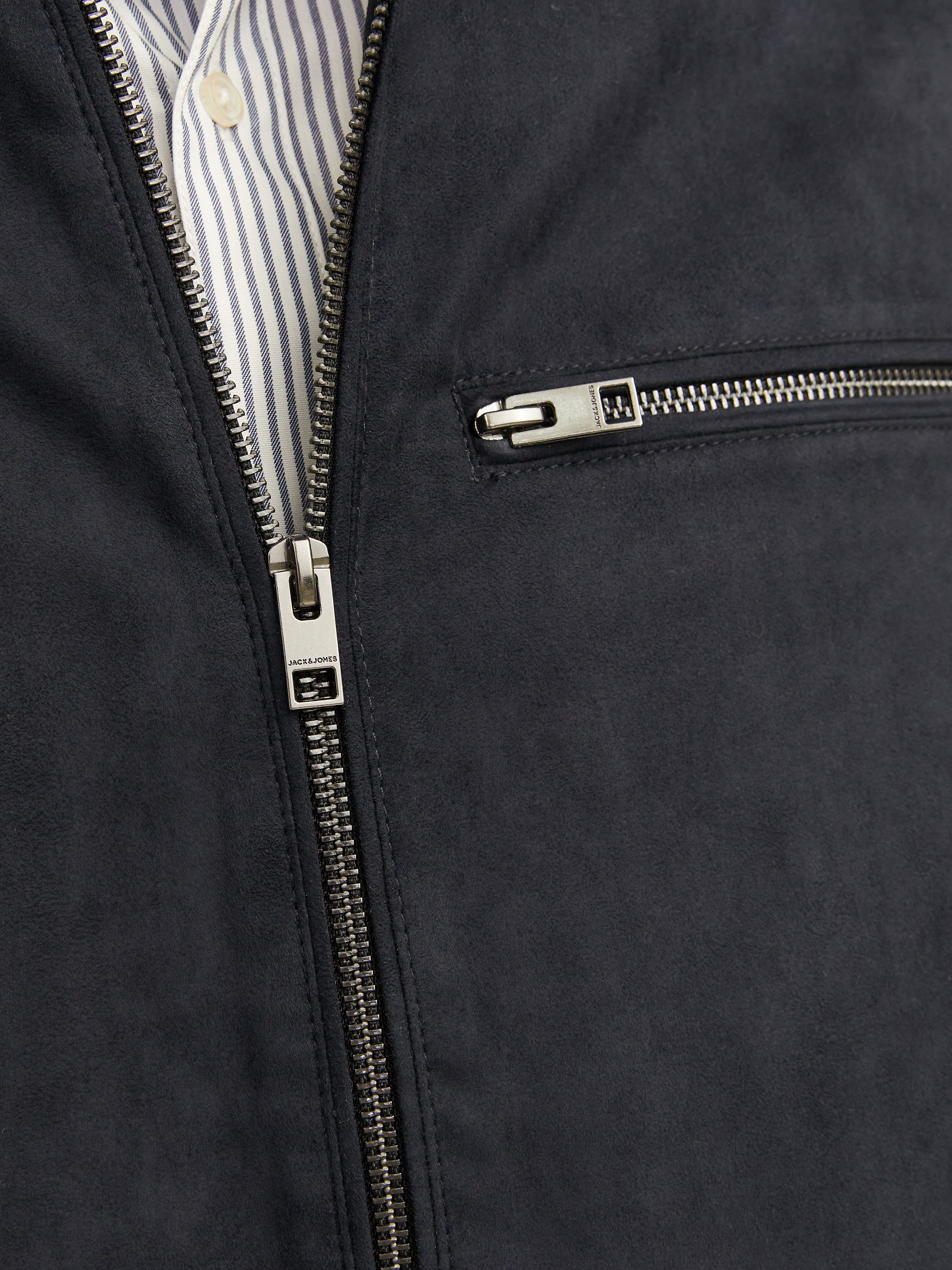 Jack & Jones Bikerjacke JJEDYLAN mit wasserabweisender Funktion unifarben, modisch, regular fit, Polyester