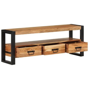 furnicato TV-Schrank 120x30x45 cm Massivholz Akazie