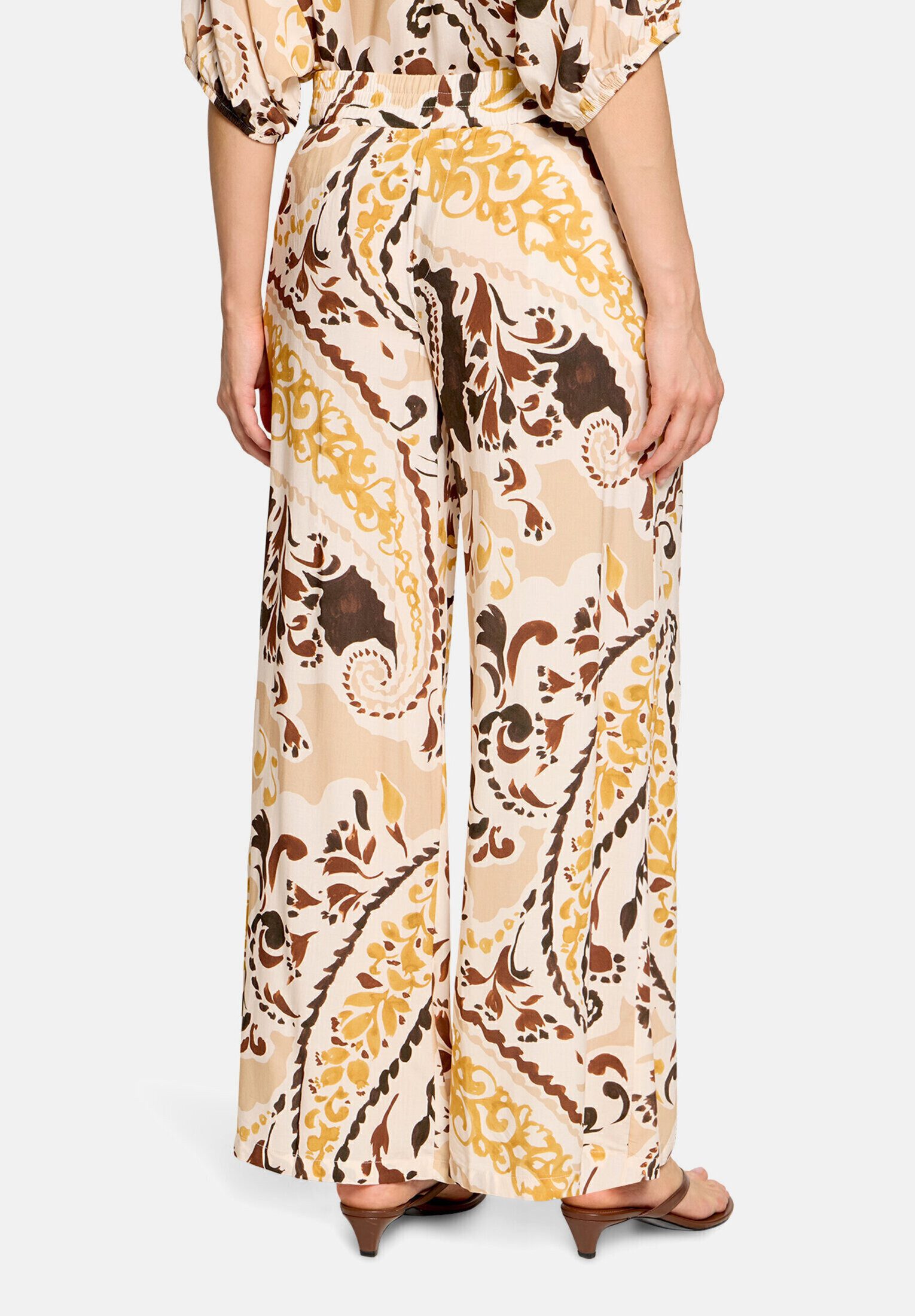 Cartoon Palazzohose Damen mit Gummizug