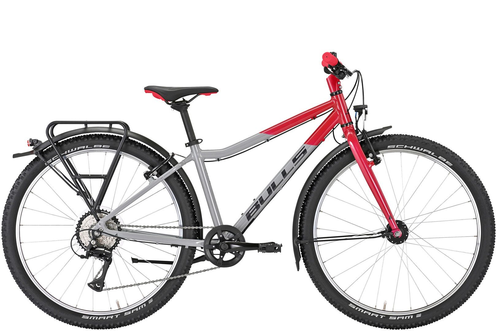 Bulls Jugendfahrrad Bulls Tokee Lite Street 26'' Jungen grau 2025, 8 Gang Shimano Acera RD-M3020, Kettenschaltung
