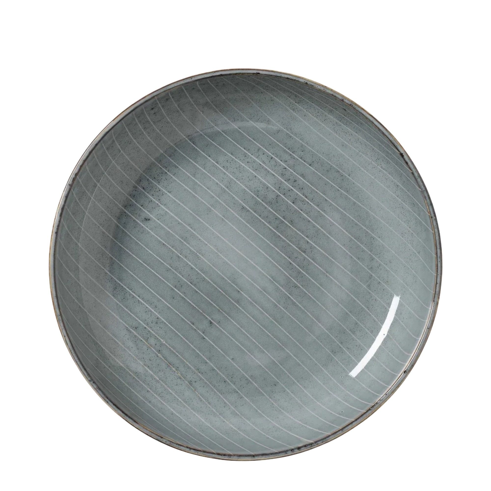 Broste Copenhagen Müslischale Broste Copenhagen Nordic Sea Schüssel Ø22,5 cm Soft Blue, Reaktiv Glasiertes Steingut