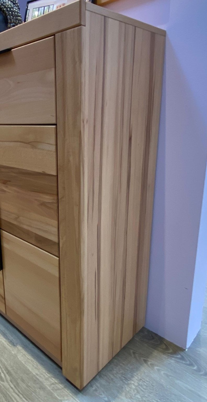 ELFO Highboard Vitrine Highboard Brest Kernbuche geölt Teilmassiv Breite 160cm