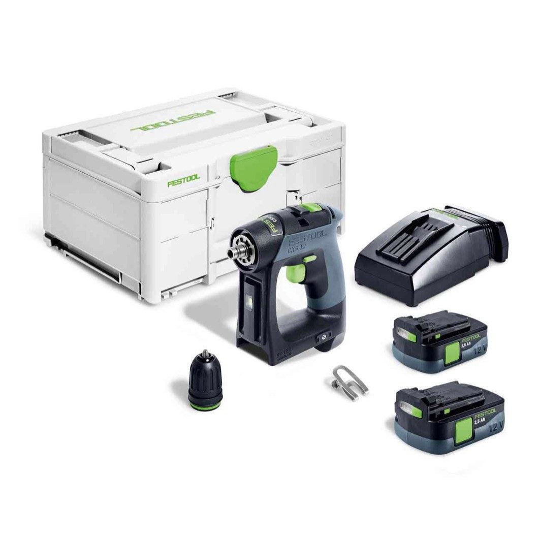 FESTOOL Akku-Schrauber CXS 12 2,5-Plus Akku Bohrschrauber 12 V 30 Nm Brushless (576864)
