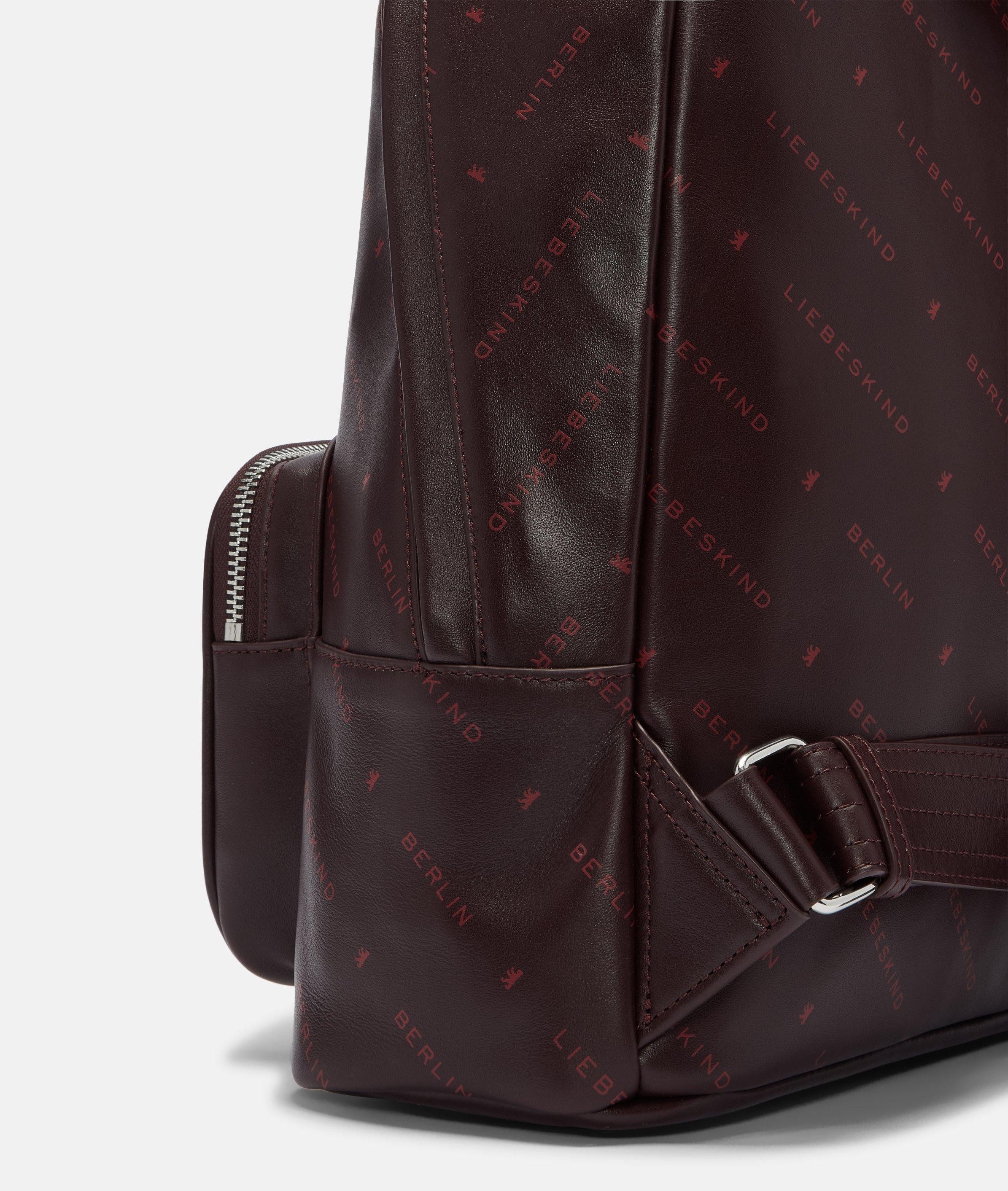 Liebeskind Berlin Rucksack Monogram Rucksack M, Rucksack aus Nappaleder mit Liebeskind Berlin Schriftzug