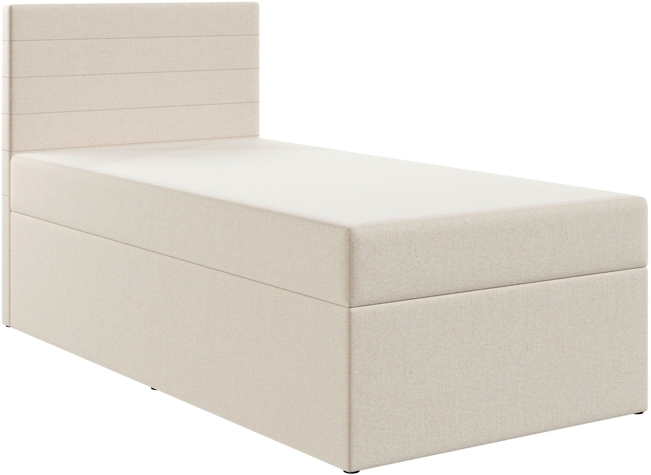 FORTE Einzelbett LUNO inkl. Bettkasten, Breite: 100cm
