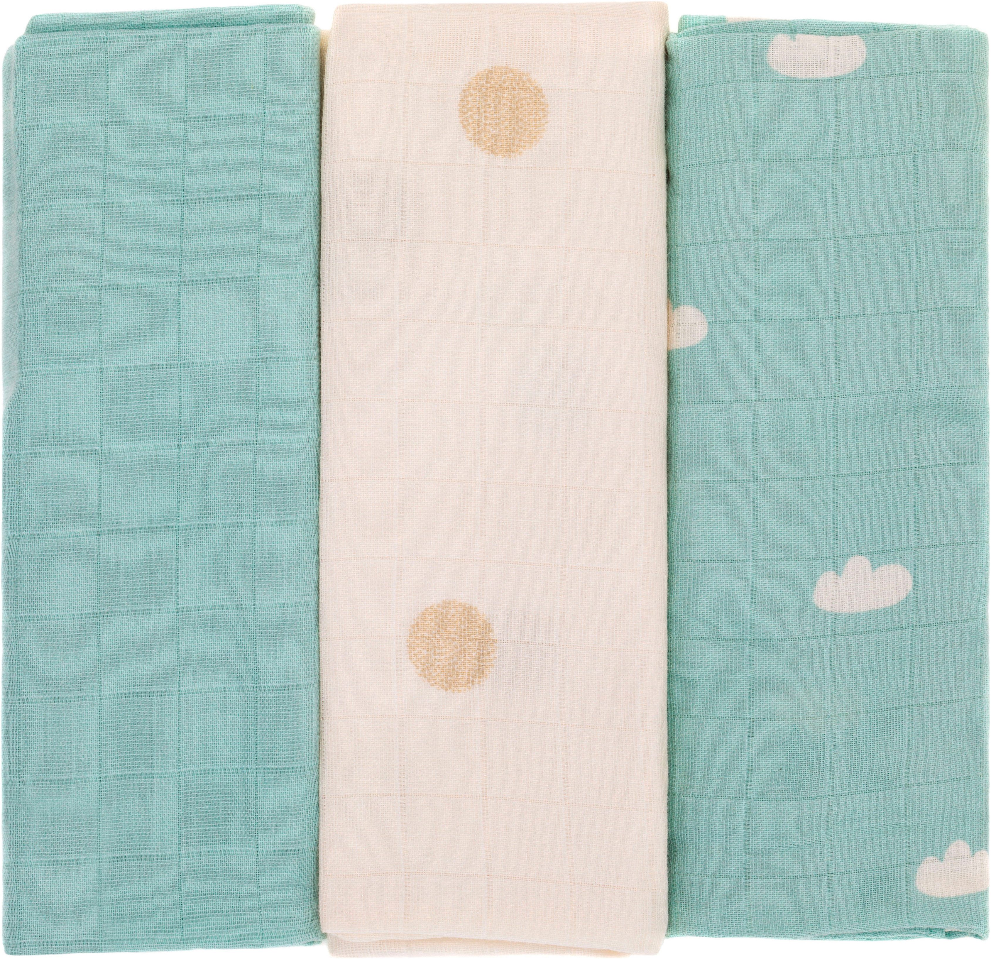 Fillikid Stoffwindeln Mullwindeln, Punkte (Set, 3-St)