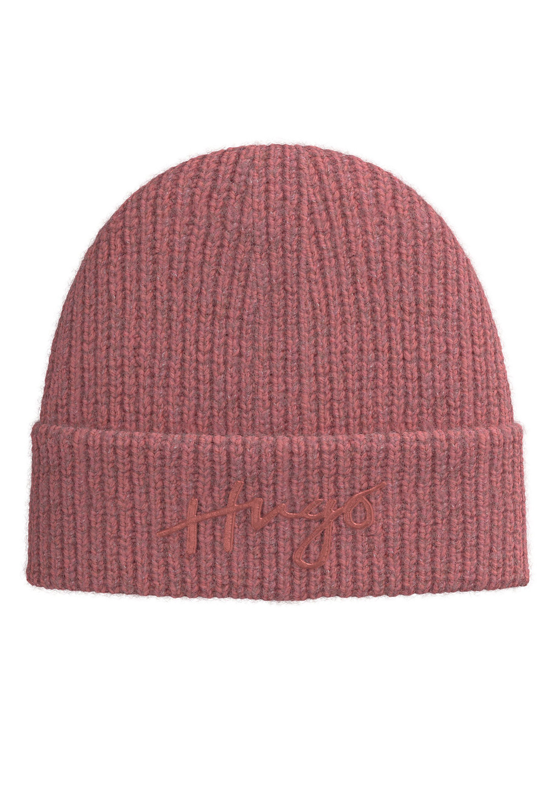 HUGO Strickmütze Socialy Hat (keine Angabe, 1-St)