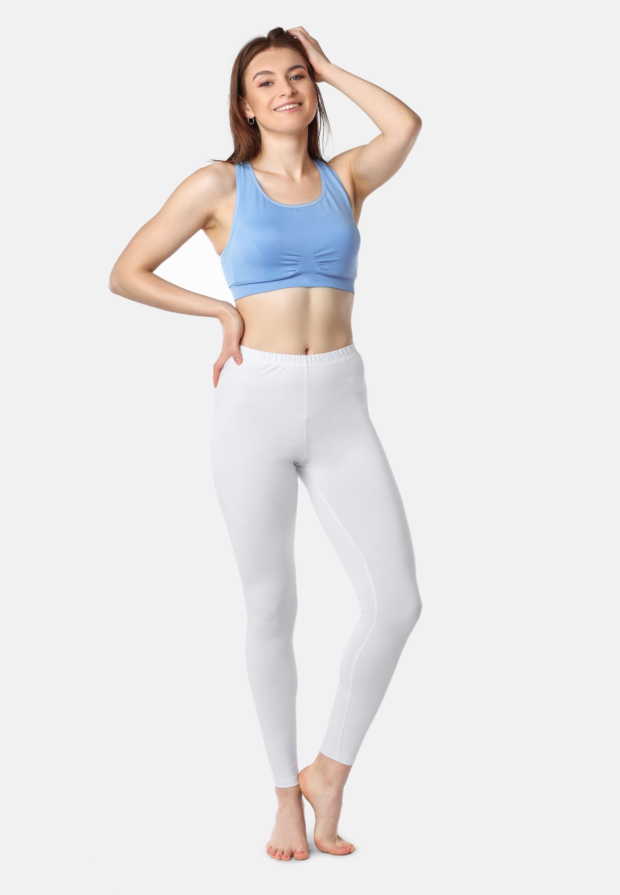 Bellivalini Leggings Damen Lange Leggings aus Bio-Baumwolle BLV50-183 (1-tl günstig online kaufen