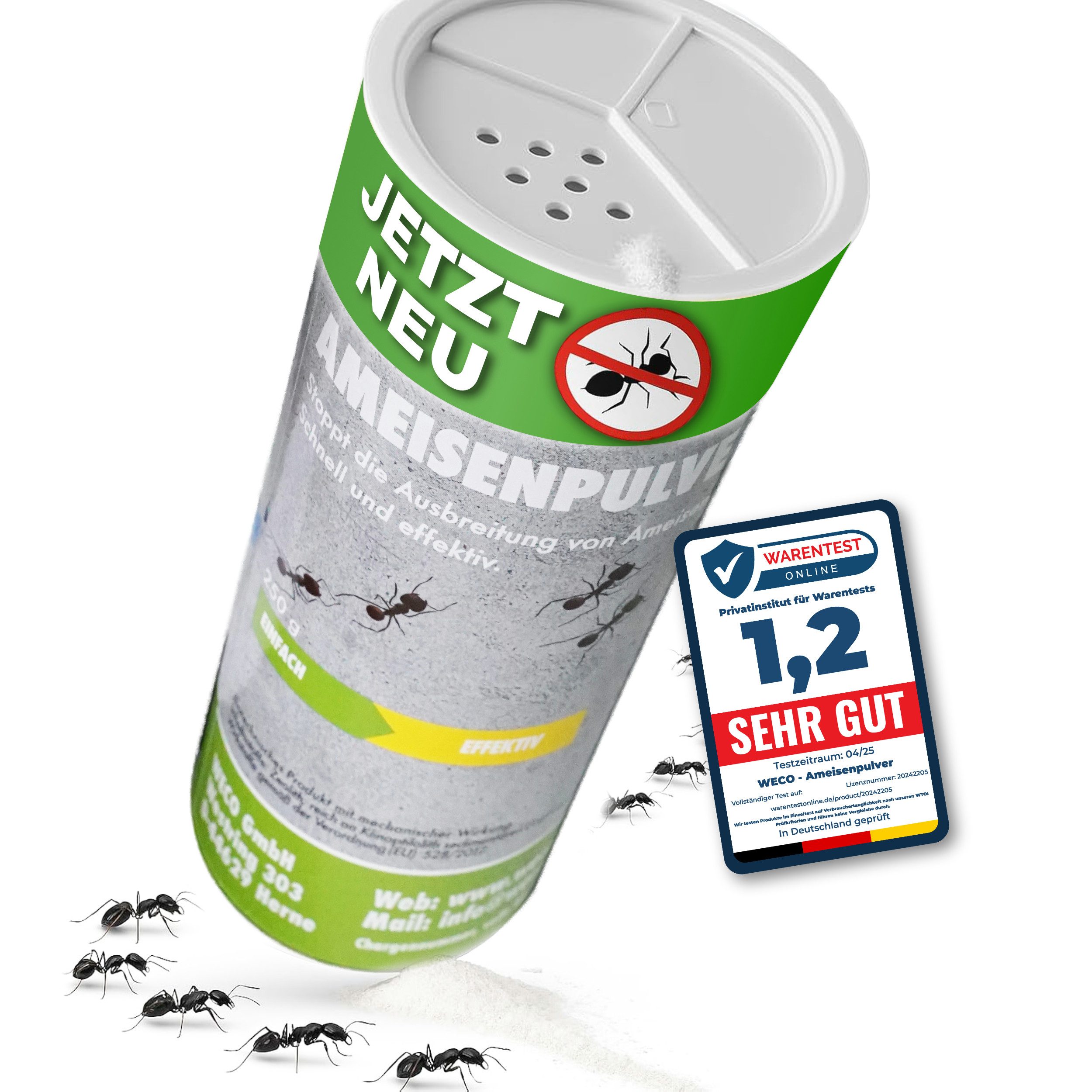 GERHOF Insektenspray Ameisenpulver, Ameisen mittel, Streumittel Ameisenstopp Ameisengift, 1-St.