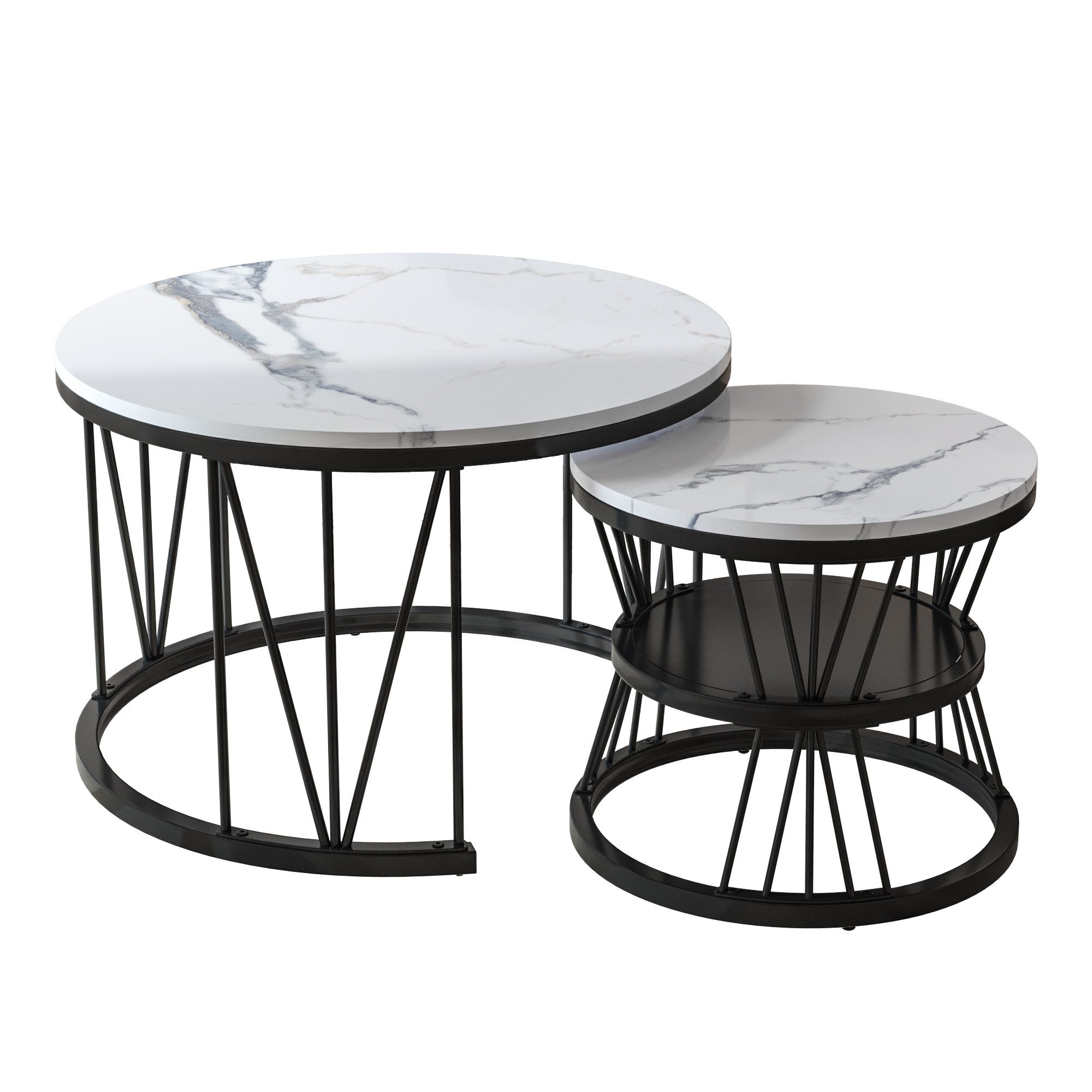 Furnishings Home Couchtisch rund Kaffeetisch Beistelltisch günstig online kaufen