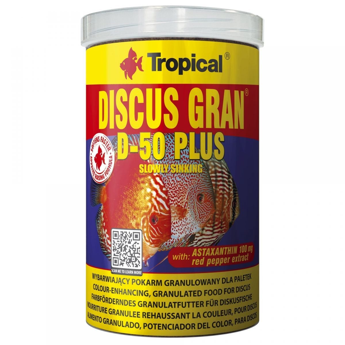 Tropical Discus Gran D-50 Plus, 440g