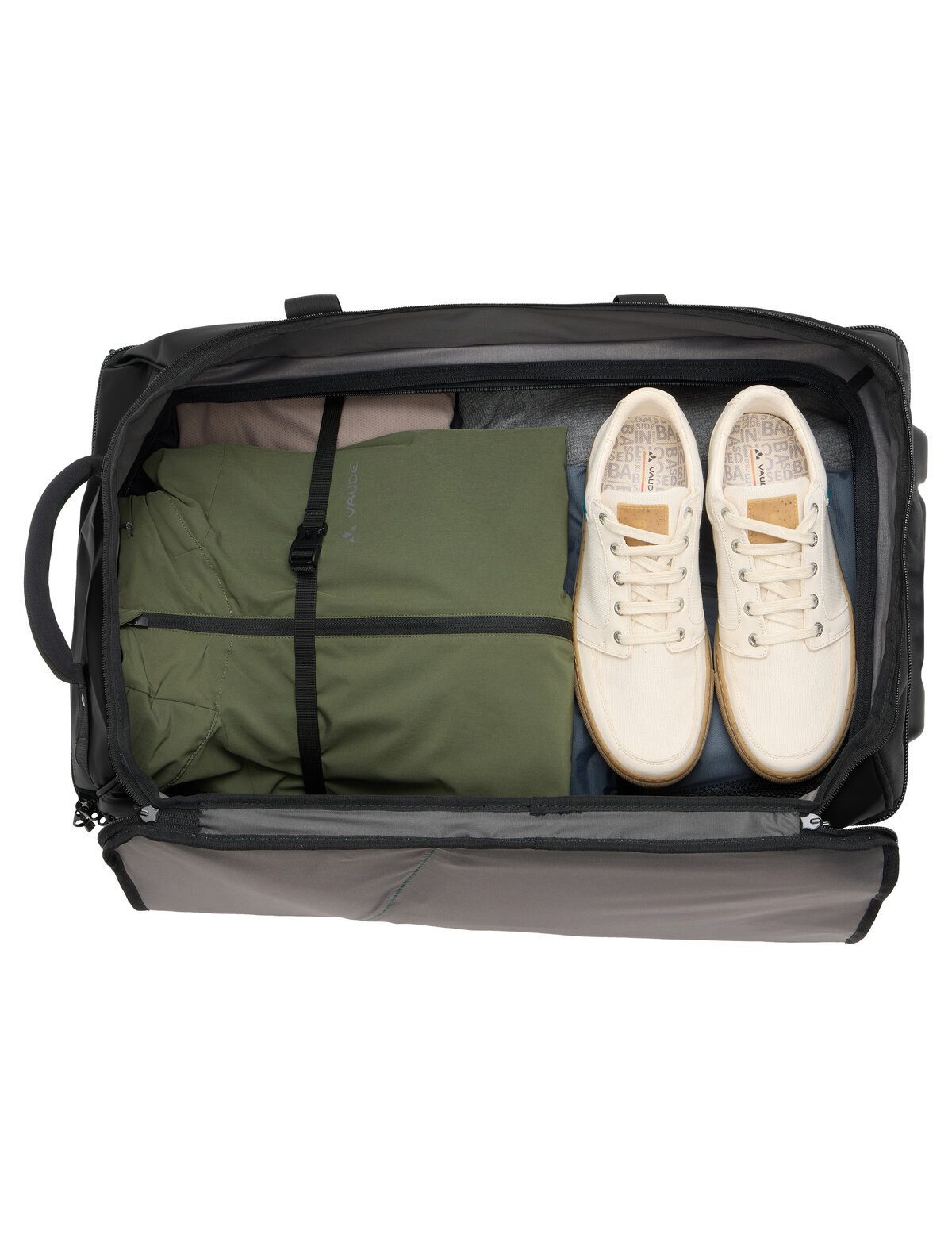 VAUDE Trolley Rotuma 65, 2 Rollen, Reisetasche mit Rollen und Teleskopgriff, 65 Liter