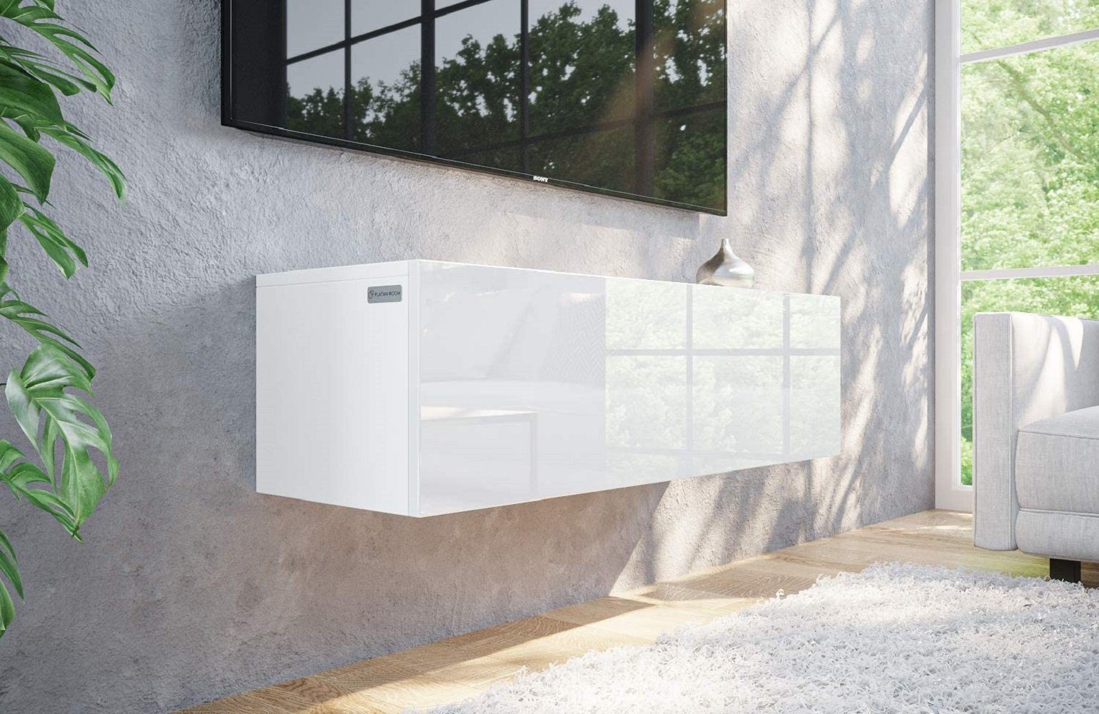 Platan Room Lowboard, Fernsehschrank 105/140/160/210/280cm breit Hängend St günstig online kaufen