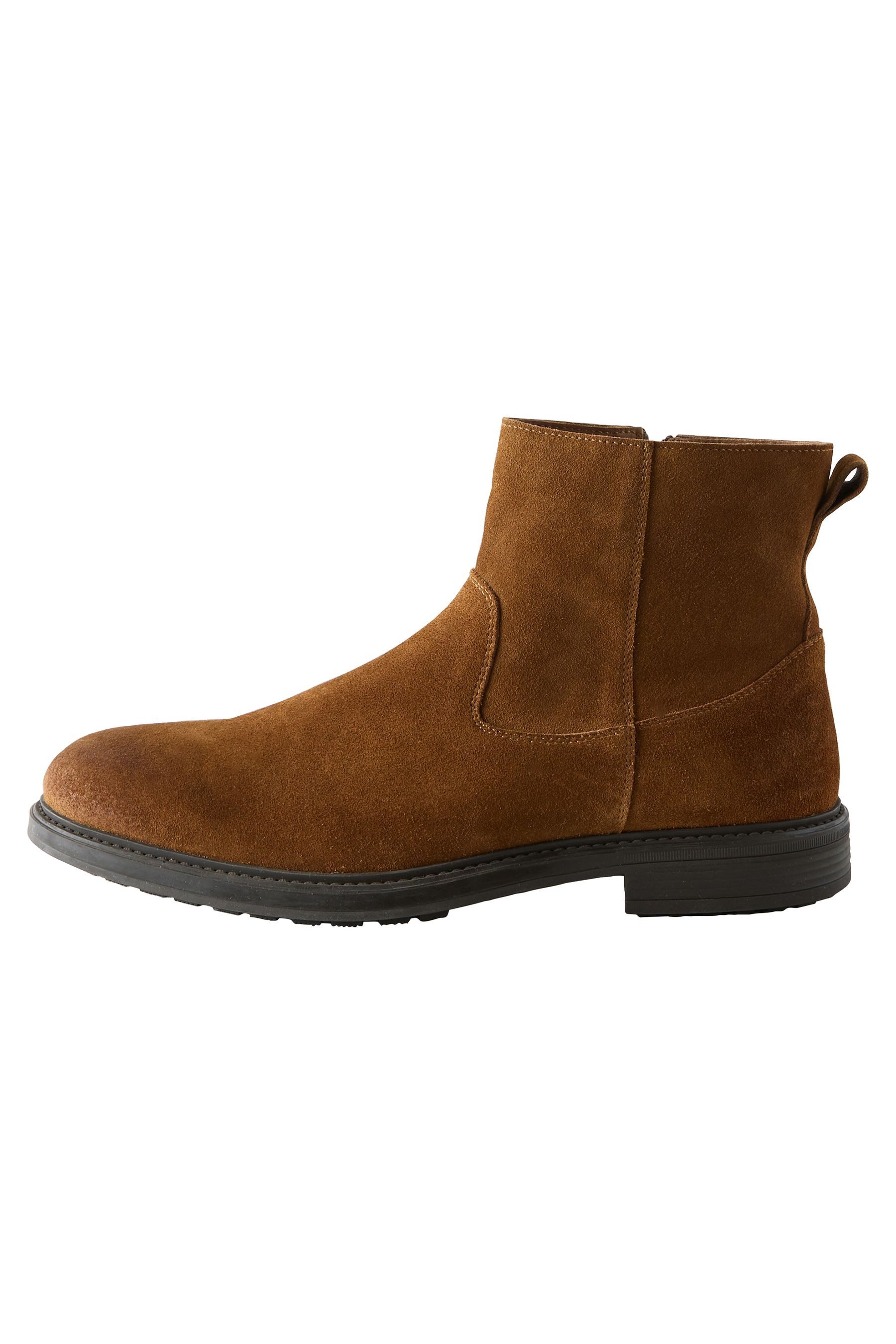 Next Stiefelette aus Veloursleder Chelseaboots