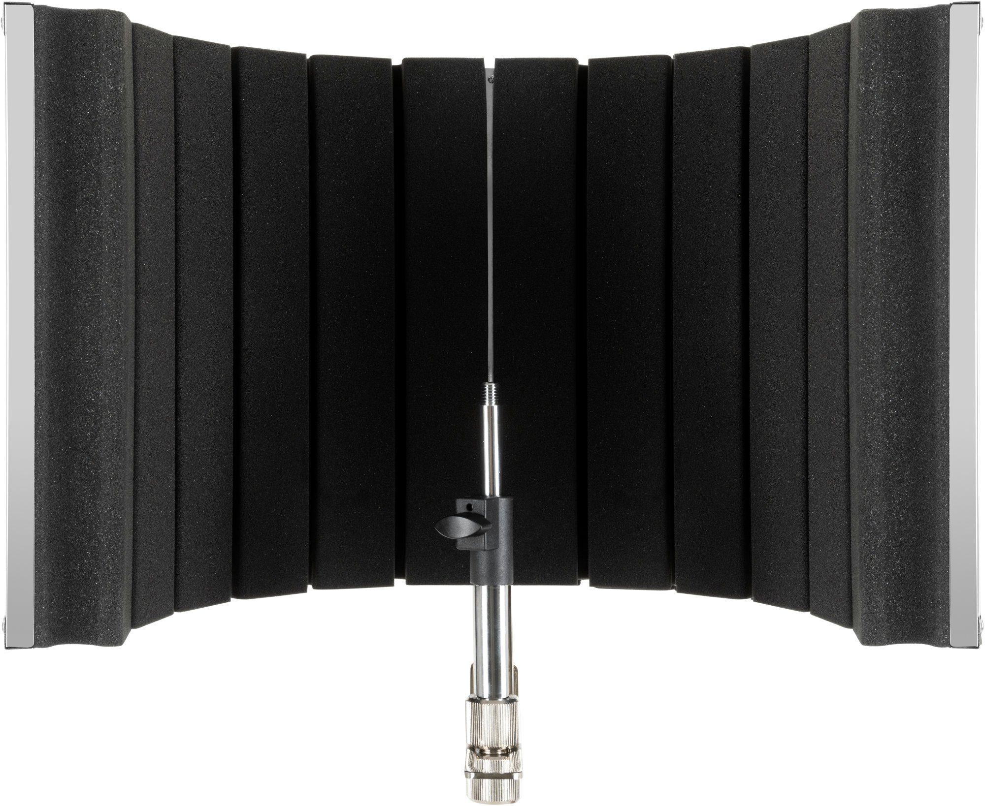 Pronomic Mikrofon-Halterung MP-60 Micscreen - Mikrofon Schirm ideal für Studio oder Podcast, (bis 0 Zoll, verhindert unerwünschte Schallreflektionen & Echos, höhenverstellbar)