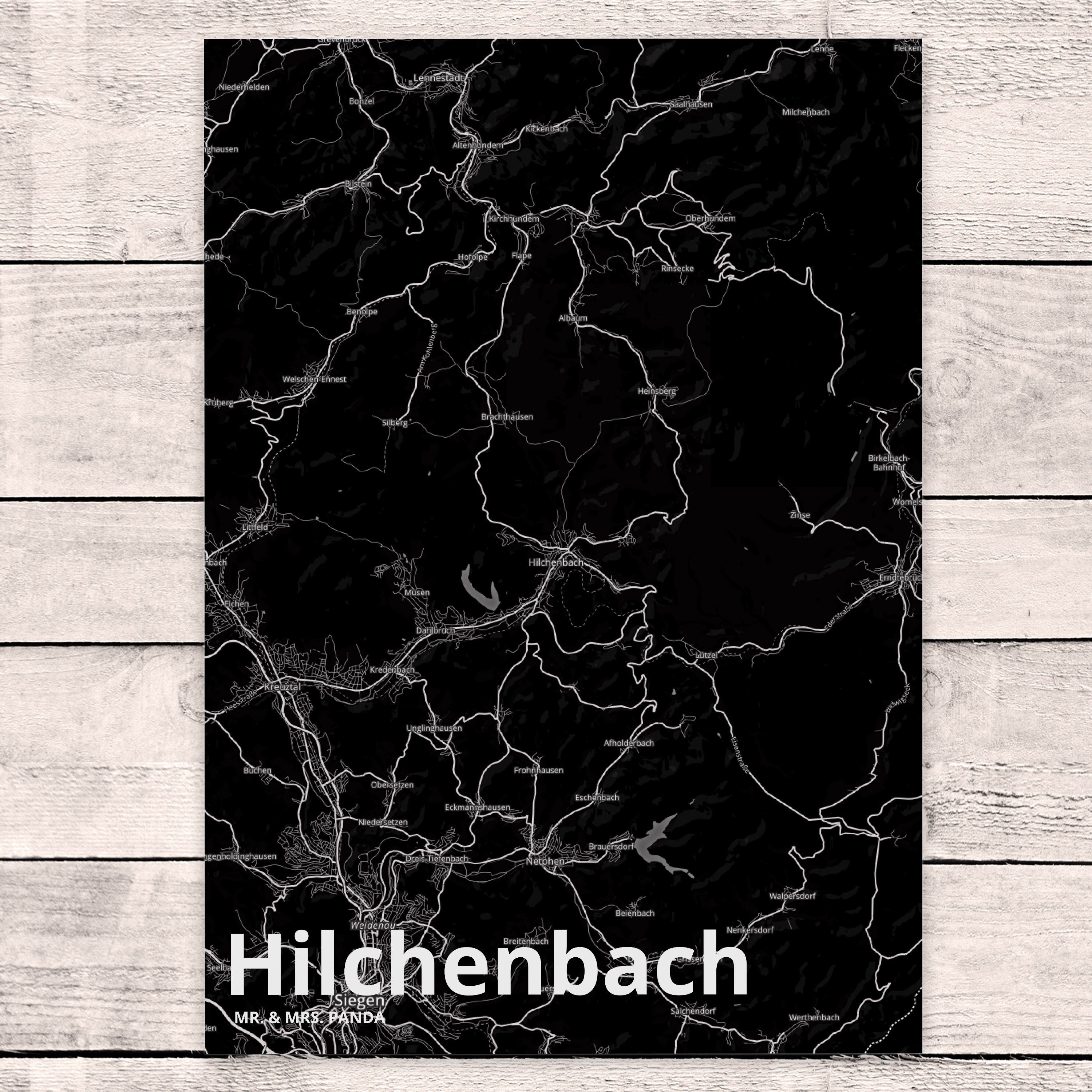 - Ein Mr. Karte, Ort, Hilchenbach Grußkarte, Postkarte & Geschenk, Dankeskarte, Dorf, Panda Mrs.