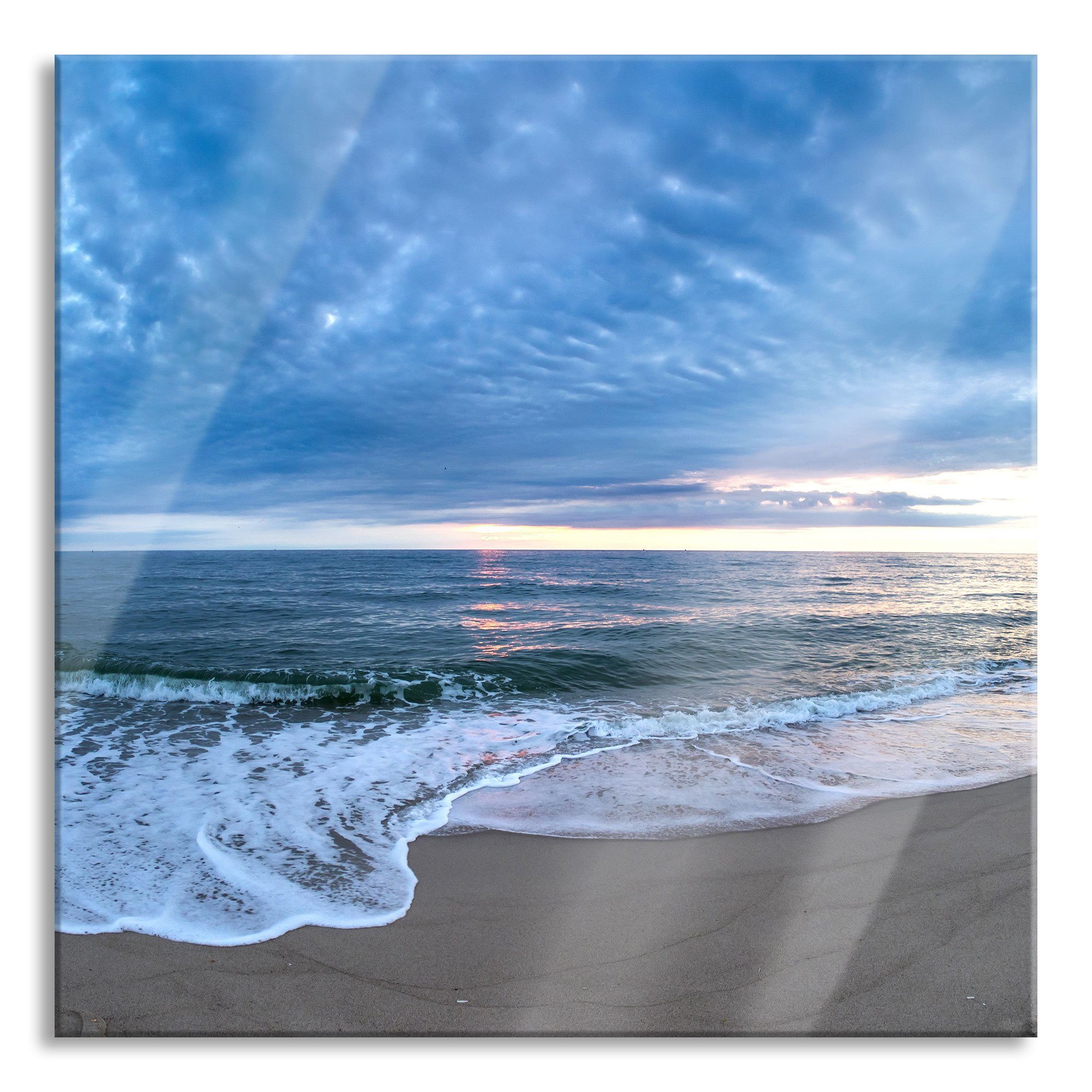 Glasbild Strandufer