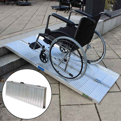 TRUTZHOLM Auffahrrampe Rollstuhlrampe klappbar verschiedene Größen von 61 -213 cm (Produkt, 1-St)