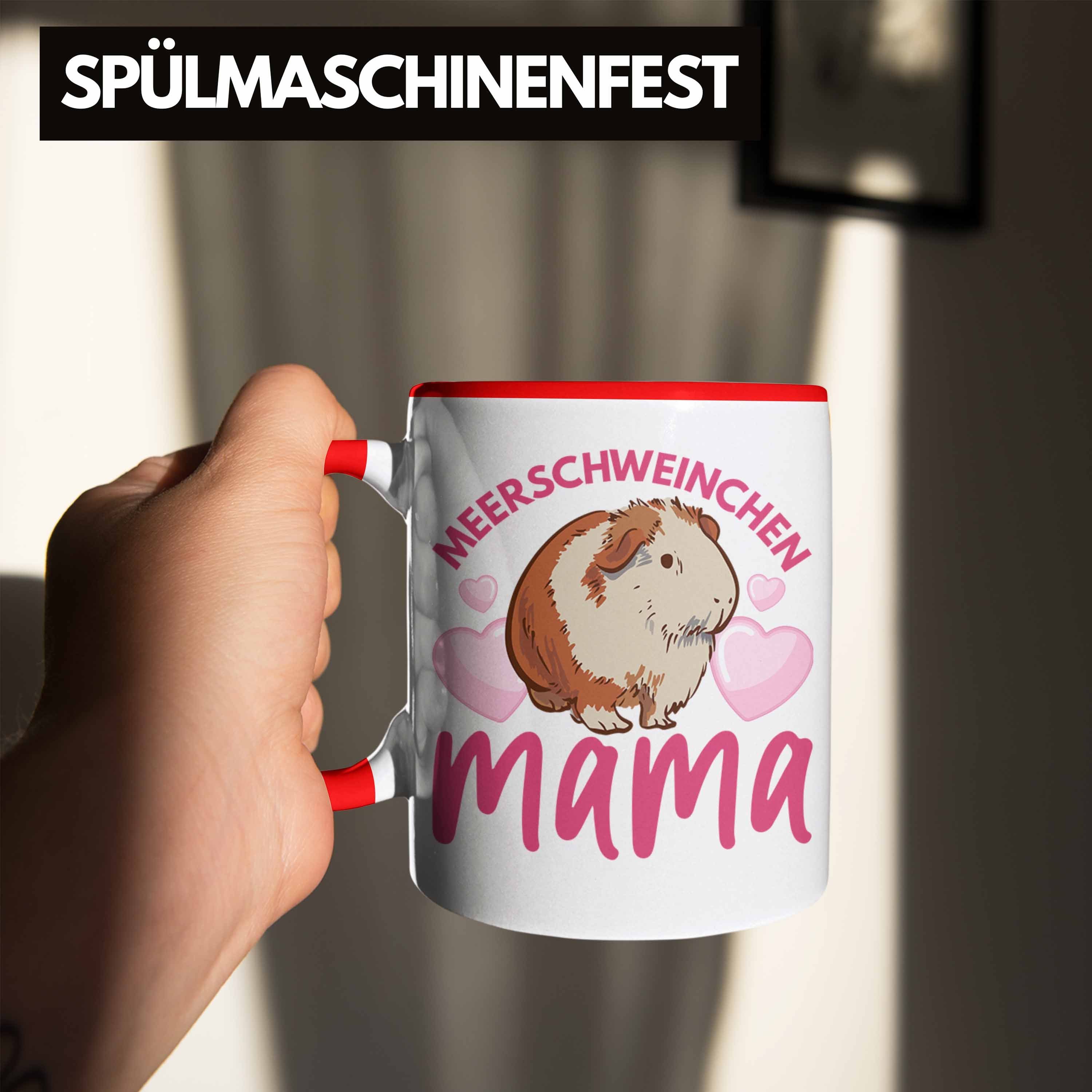 Tasse Tasse Meerschweinchen Geschenk Trendation Spruch Mädchen Rot - Trendation Mama Muttertag