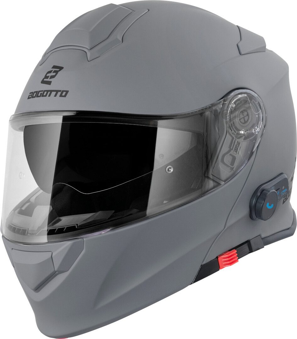 Bogotto Motorradhelm H271 BT Bluetooth Klapphelm, integriertes Kommunikationssystem,geeignet für Brillenträger,vorb
