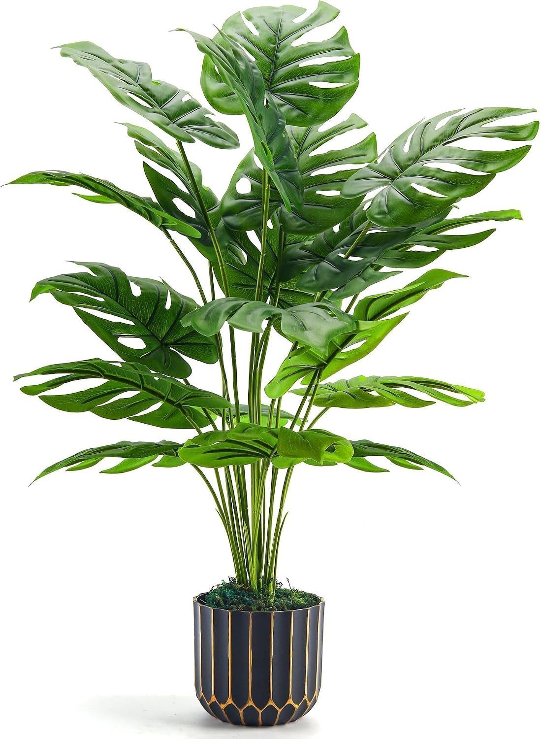 Kunstpflanze Kunstpflanze Monstera 71 cm, künstliche Zimmerpflanze mit Topf künstliche Monstera, künstliche Grünpflanze, realistische Deko Pflanze, künstliche Grünpflanze, Outdoor-Kunstpflanze, Regal Deko, Realistische Monstera-Optik, Pflegeleicht und ger