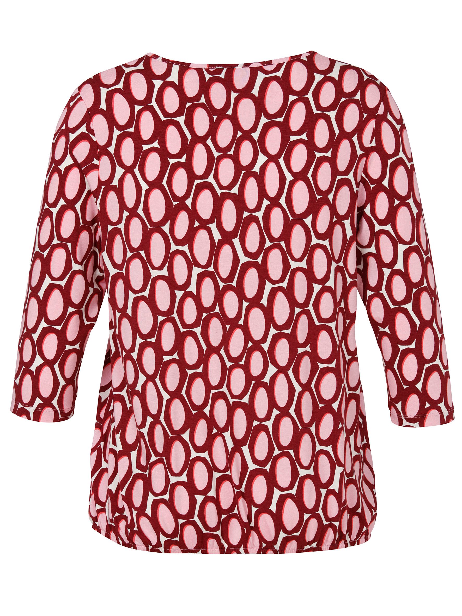 VIA APPIA T-Shirt T-Shirt Rundhals 3/4 Arm Druck günstig online kaufen