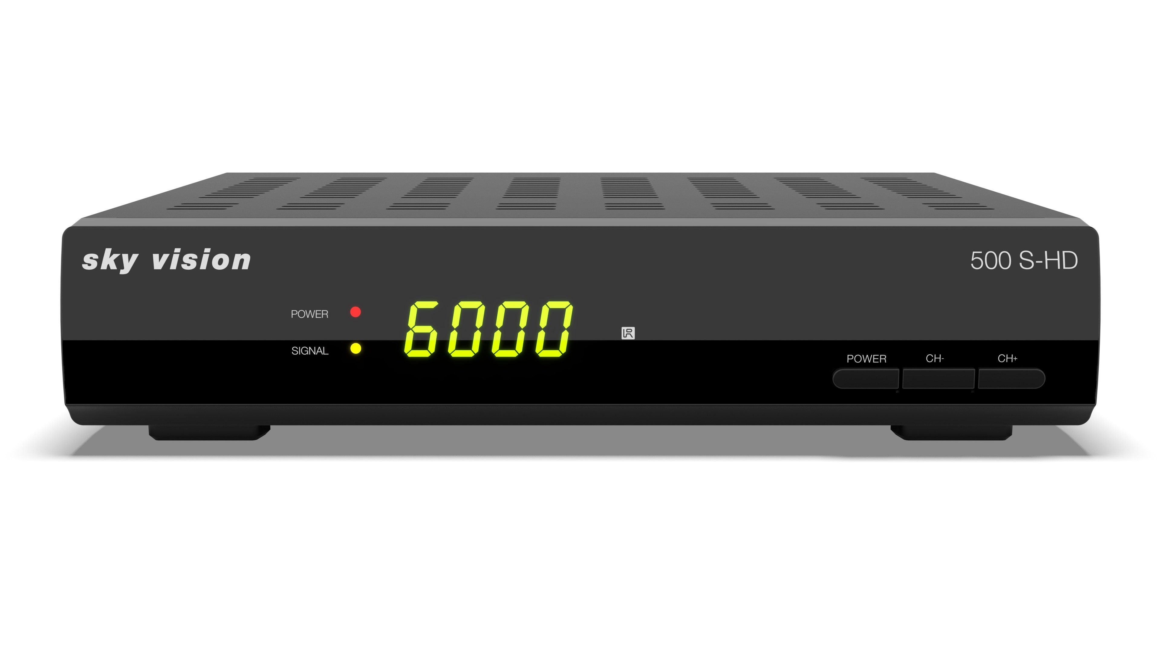 Sky Vision »500 S-HD + HDMI Kabel« SAT-Receiver (HDTV, HDMI, SCART, 1,5m HDMI  Kabel)