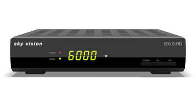 Sky Vision 500 S-HD + HDMI Kabel SAT-Receiver (HDTV, HDMI, SCART, 1,5m HDMI Kabel)
