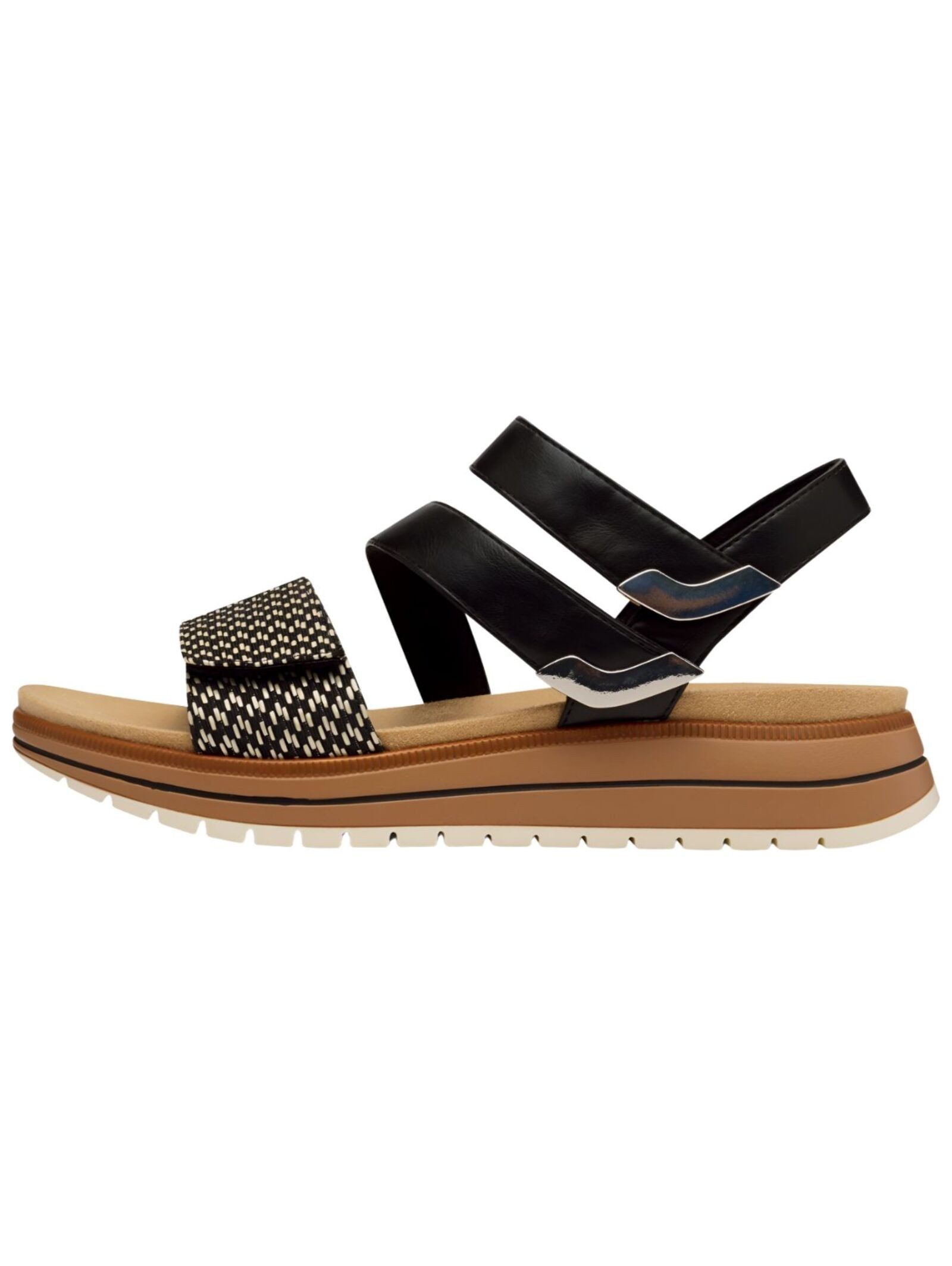 MARCO TOZZI Sandalen Lederimitat/Textil Riemchensandalette günstig online kaufen