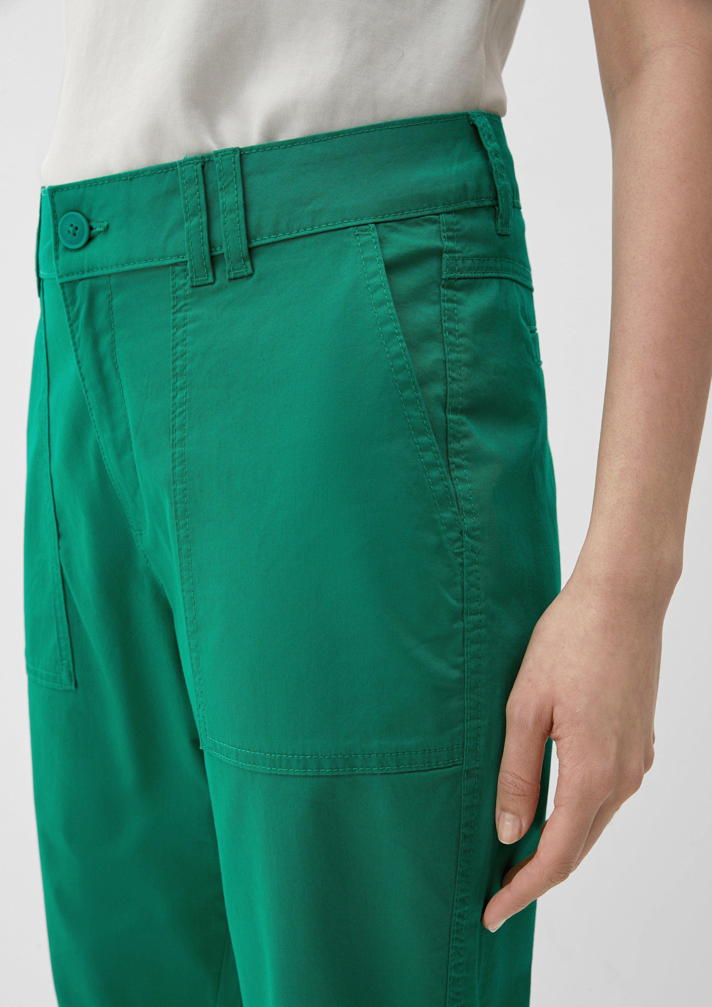 s.Oliver 3/4-Hose Relaxed: Caprihose doppelten Gürtelschlaufen günstig online kaufen