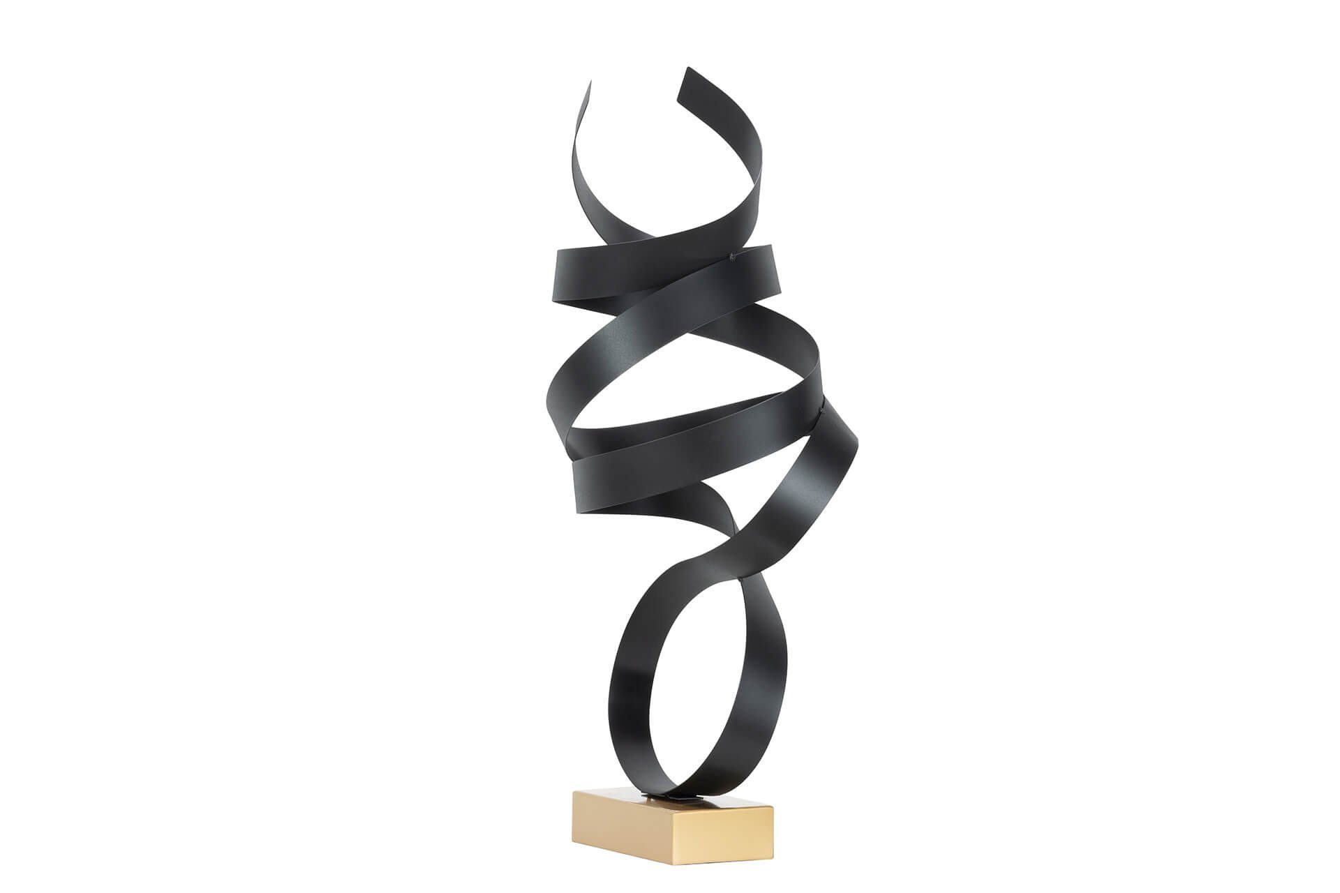 KUNSTLOFT Dekofigur Licht handgefertigte Kunststein Figur 35x80x20 Tanz cm, ins aus