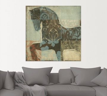 Artland Wandbild Gemustertes Pferd I, Haustiere (1 St), als Alubild, Outdoorbild, Leinwandbild, Poster in verschied. Größen