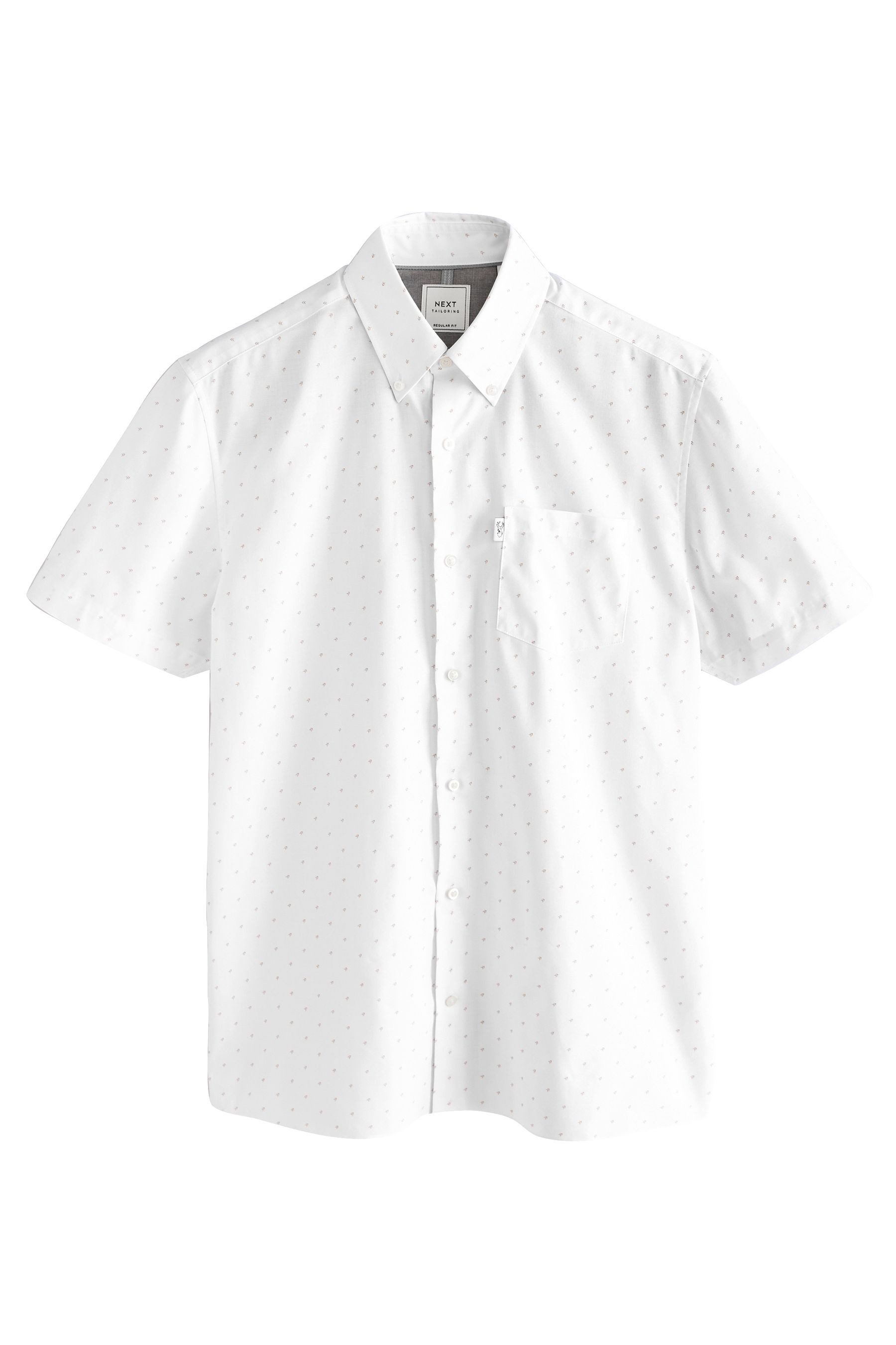 Next Businesshemd Oxford-Kurzarmhemd mit Print (1-tlg) günstig online kaufen
