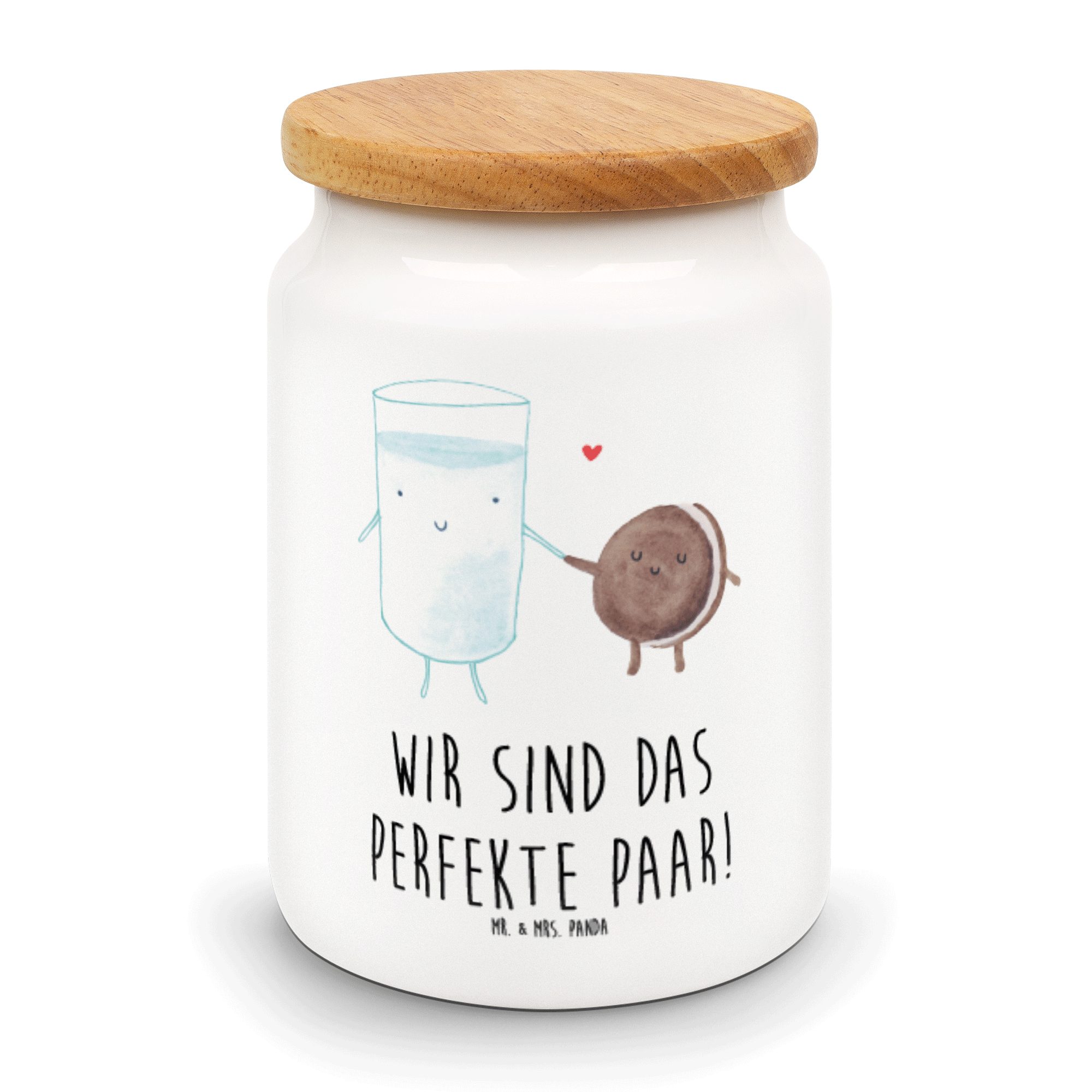 Keramikdose, & Keramik, Vo, Keksdose, Keks Milch Geschenk, Mrs. (1-tlg) - Tiermotive, Vorratsdose Mr. Weiß - Panda &