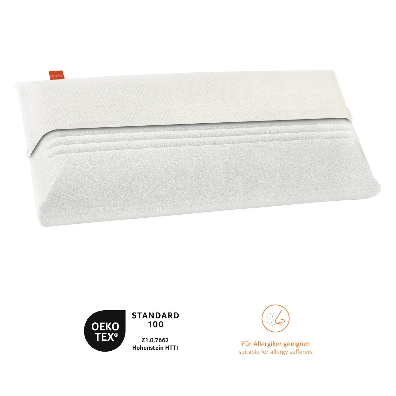 sleepling Kopfkissen orthopädisches Nackenstützkissen, Bezug: Polyester, günstig online kaufen