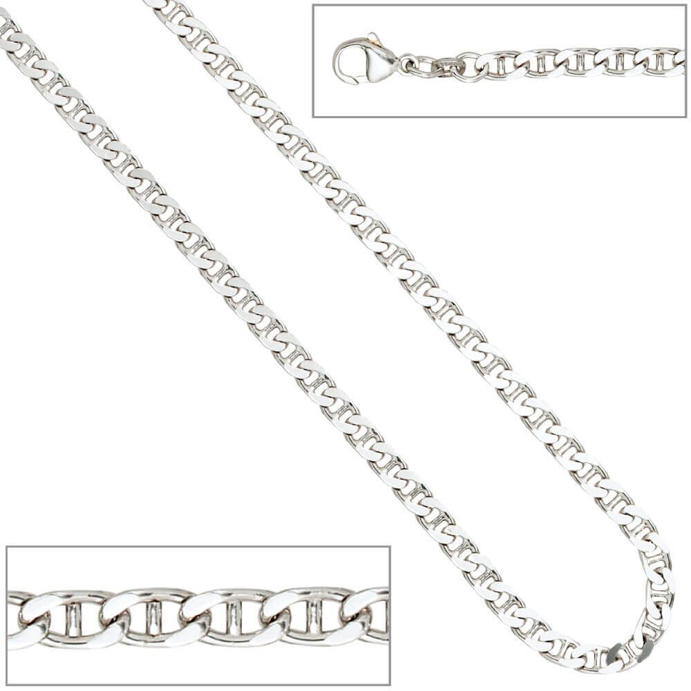 Kette Halskette Silberkette 4,4mm rhodiniert Collier Silber 925 Krone Halsschmuck Schmuck 60cm