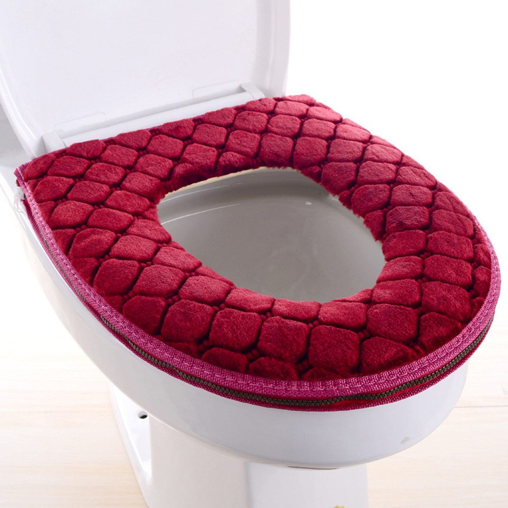 Coonoor Soft-Toilettensitzerhöhung Winter Verdicken WC-Sitzkissen Waschbare günstig online kaufen